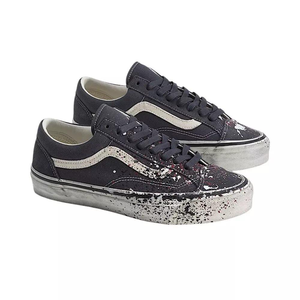 Vans Premium Old Skool LX Paint Splatter "Charcoal Grey" Unisex Shoe - GREY