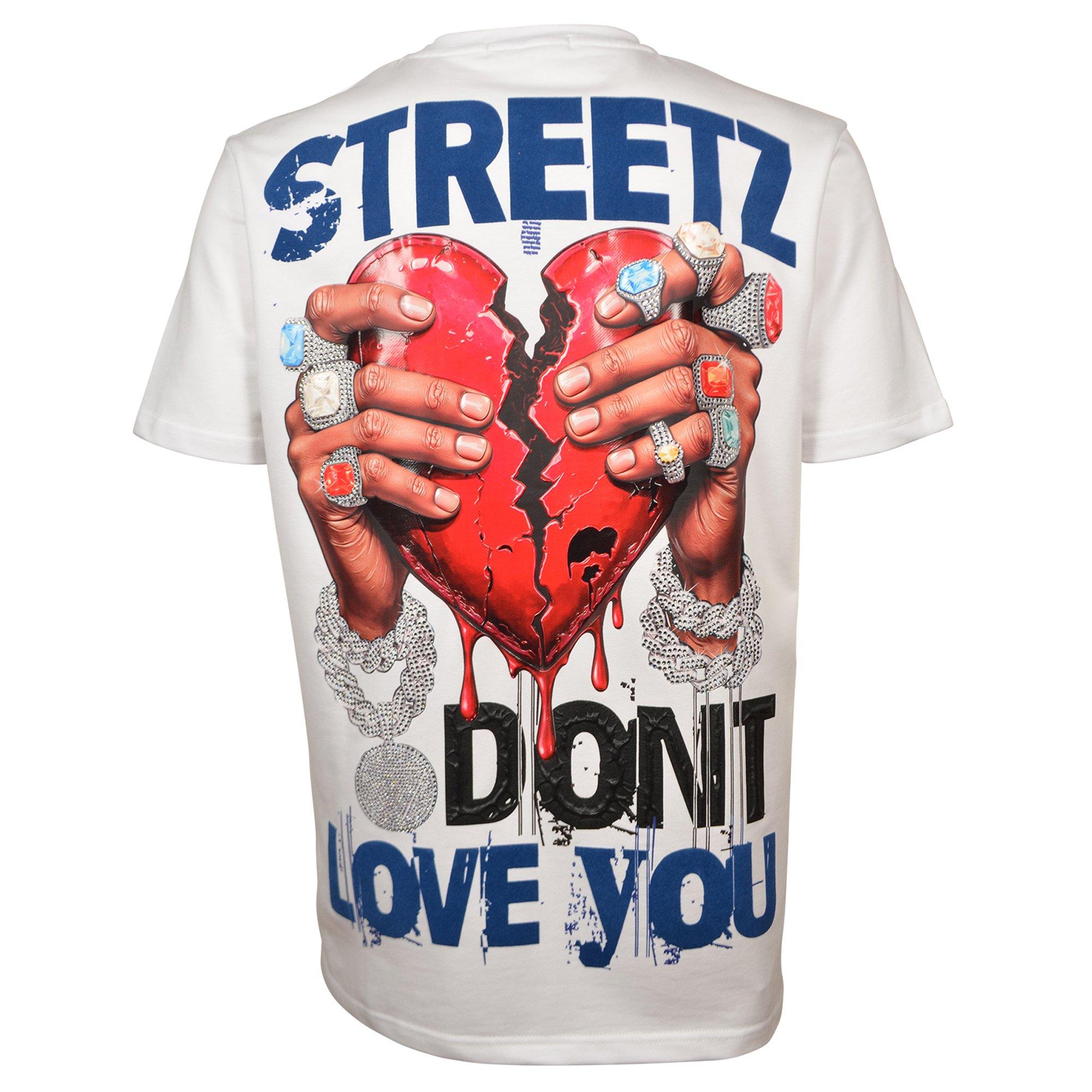 Streetz Iz Watchin Men's Don't Love You Tee - WHITE Thumbnail View 2
