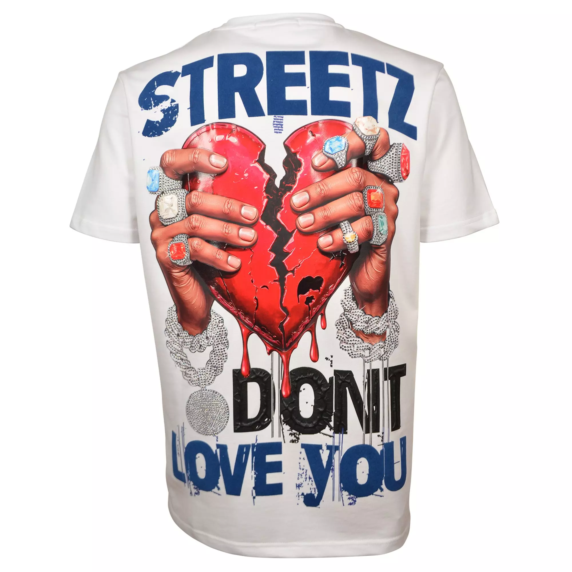 Streetz Iz Watchin Men's Don't Love You Tee - WHITE