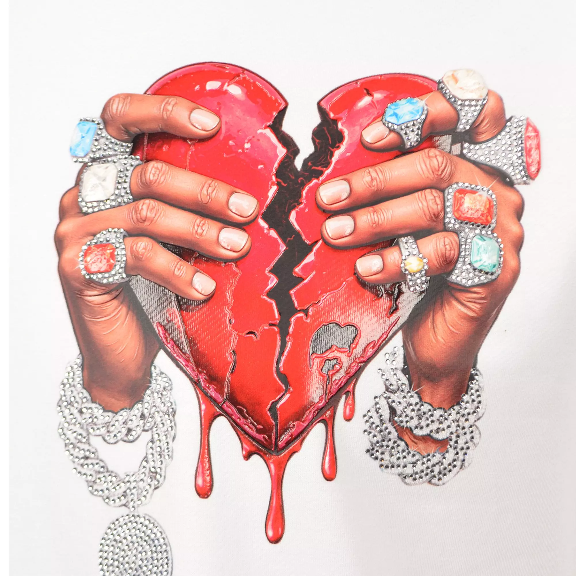 Streetz Iz Watchin Men's Don't Love You Tee - WHITE