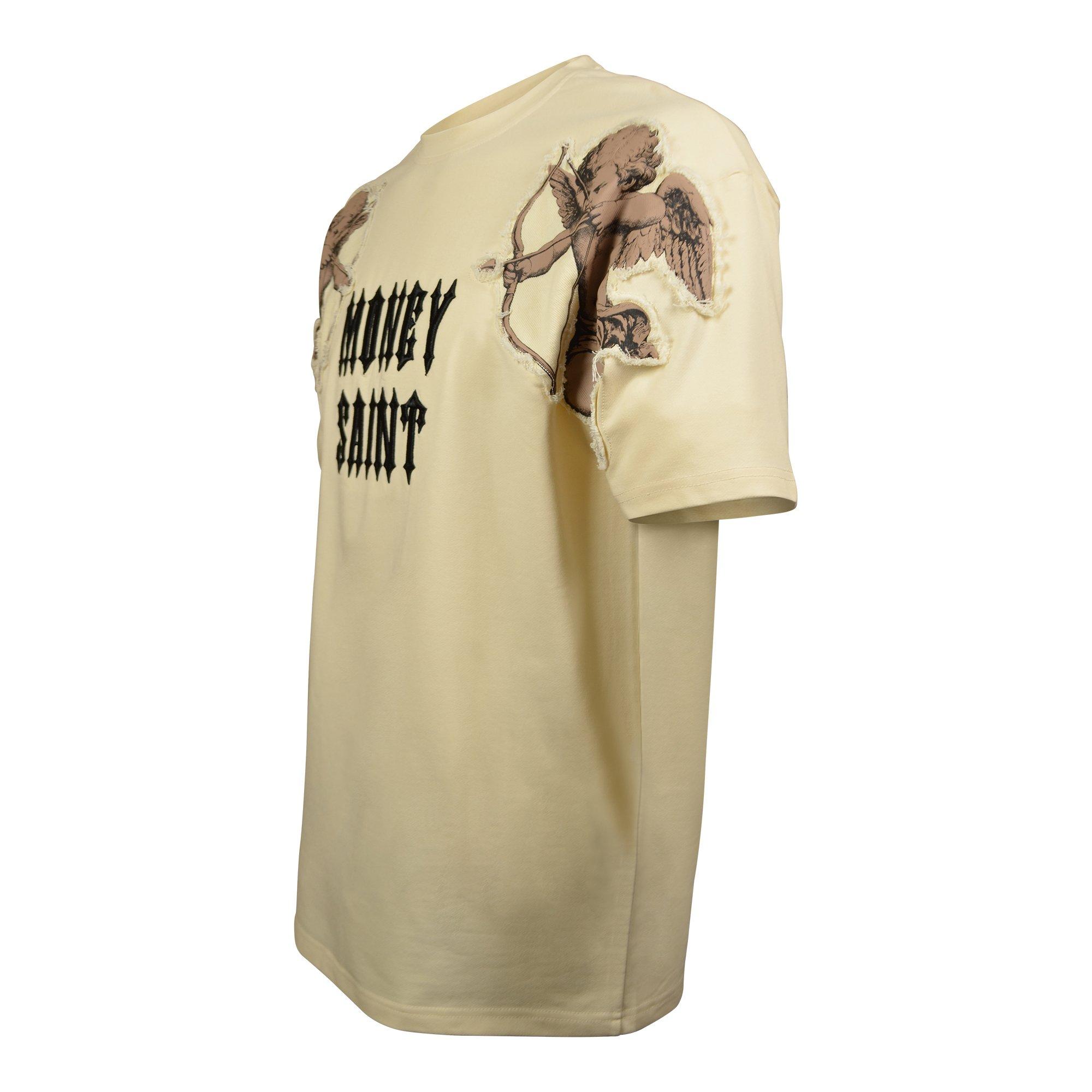 Streetz Iz Watchin Men's Money Saint Tee - CREAM Thumbnail View 3
