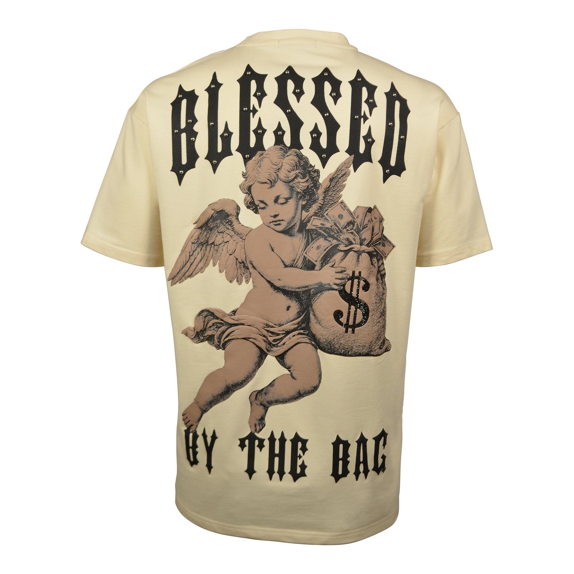 Streetz Iz Watchin Men's Money Saint Tee - CREAM Thumbnail View 2