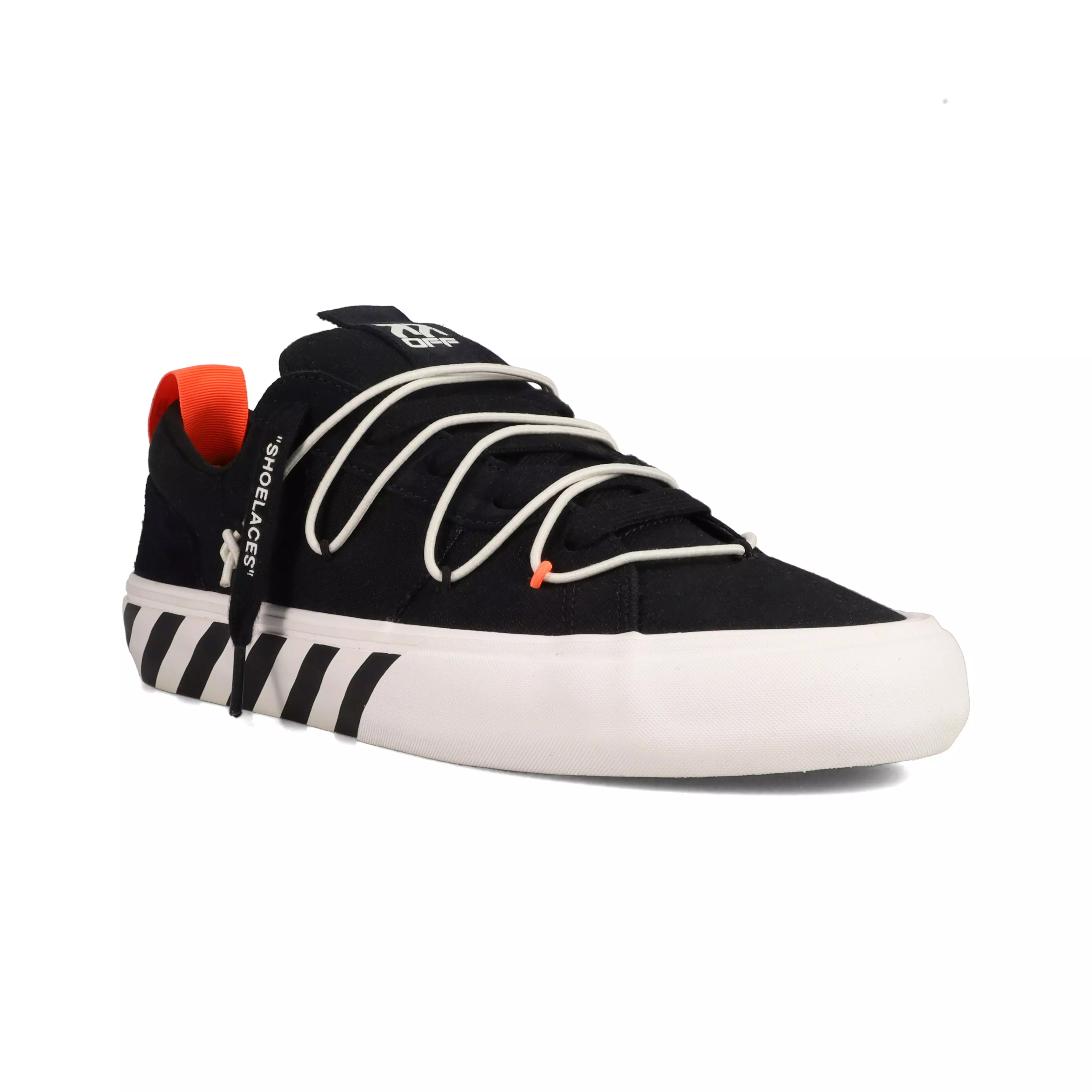L/AB c/o Off-White Tape Vulcanized "Black/White" Men's Shoe - BLACK