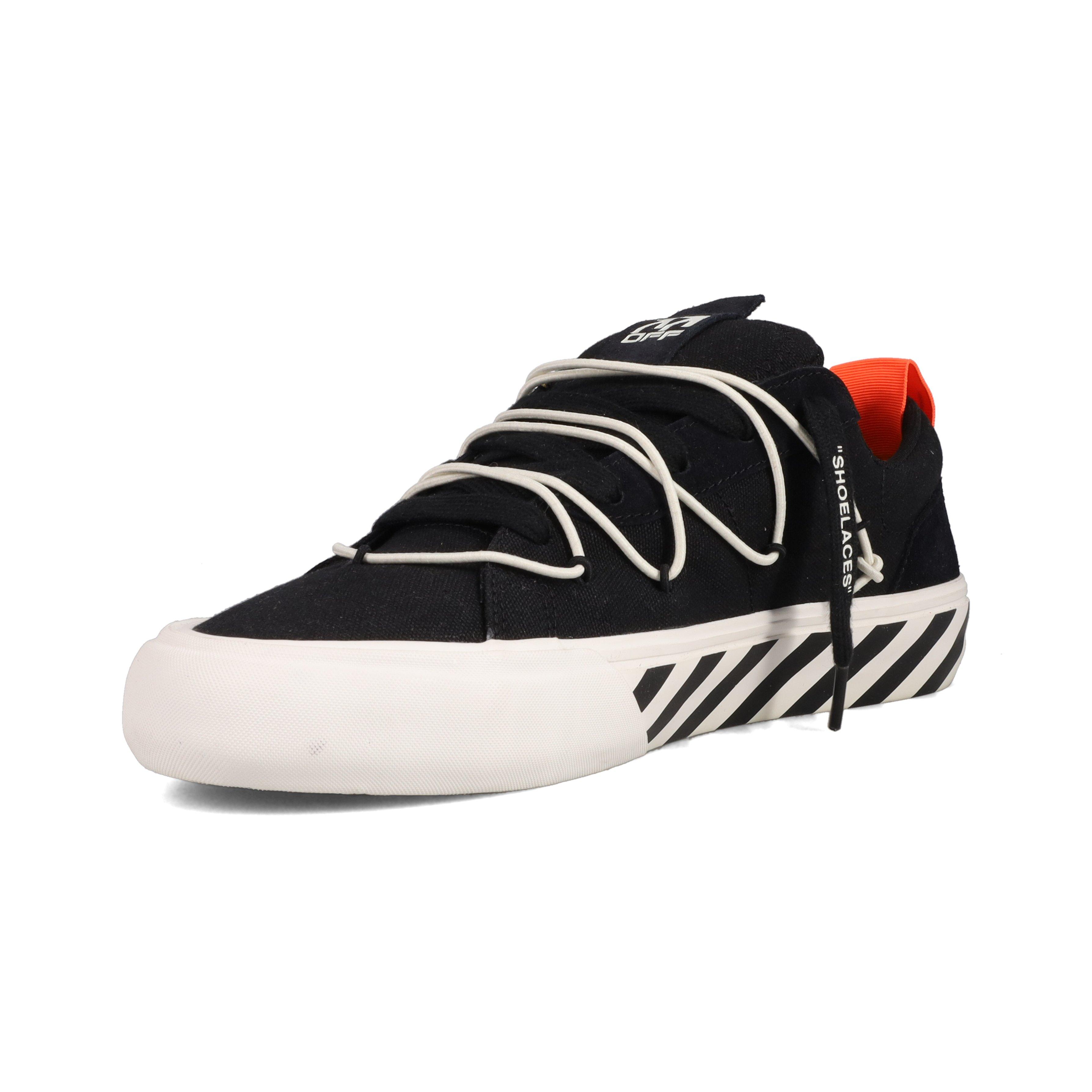 L/AB c/o Off-White Tape Vulcanized "Black/White" Men's Shoe - BLACK