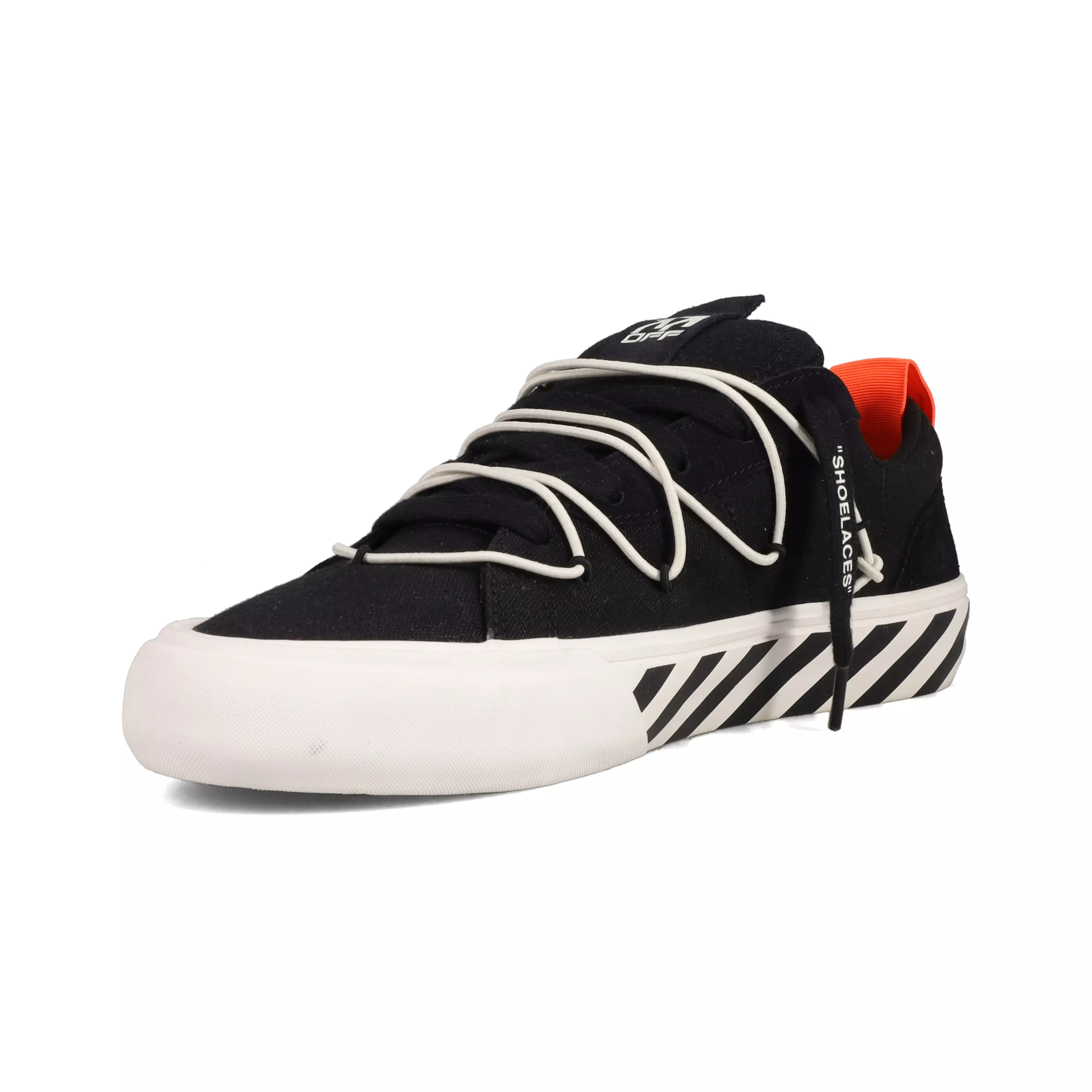 L/AB c/o Off-White Tape Vulcanized "Black/White" Men's Shoe - BLACK