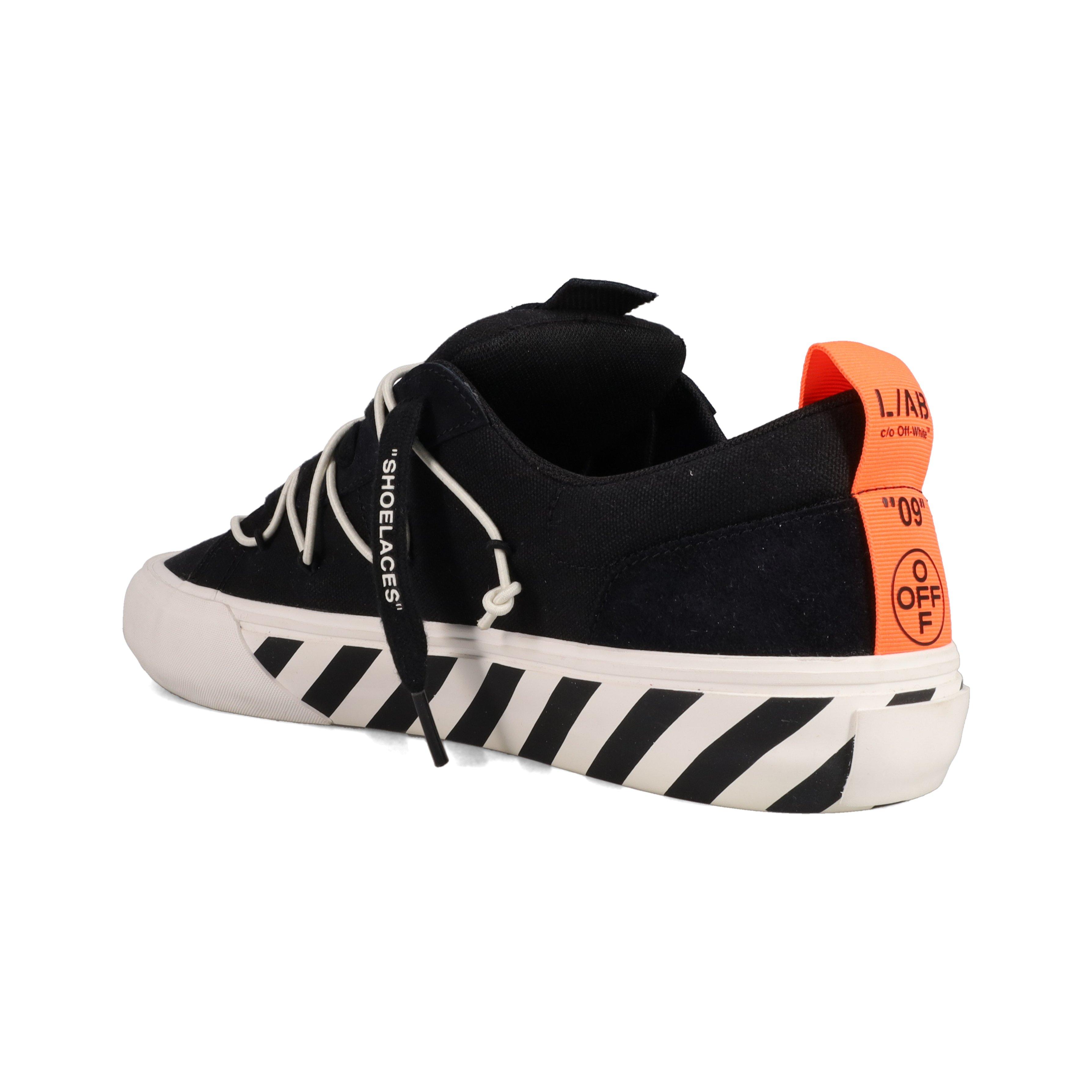 L/AB c/o Off-White Tape Vulcanized "Black/White" Men's Shoe - BLACK