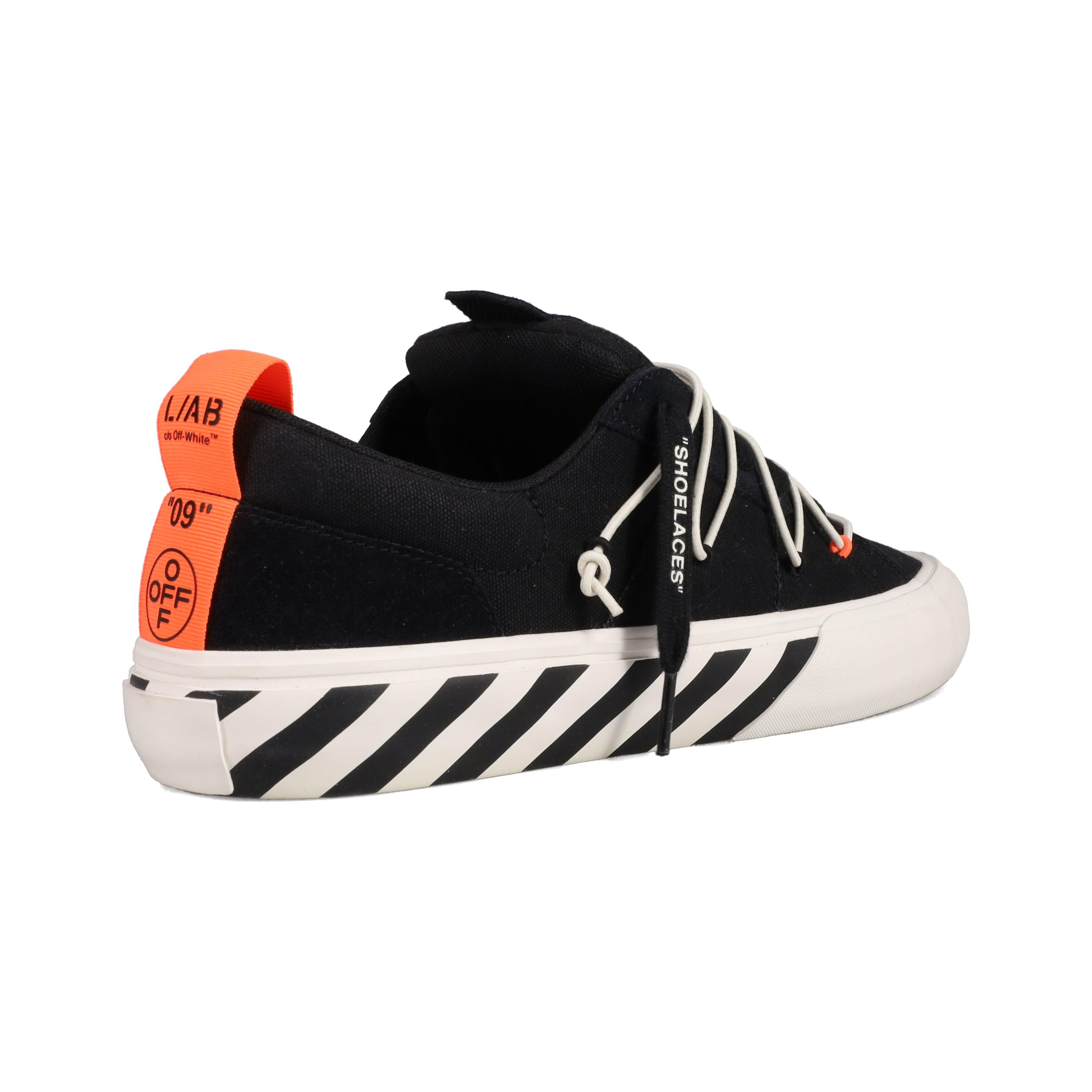 L/AB c/o Off-White Tape Vulcanized "Black/White" Men's Shoe - BLACK