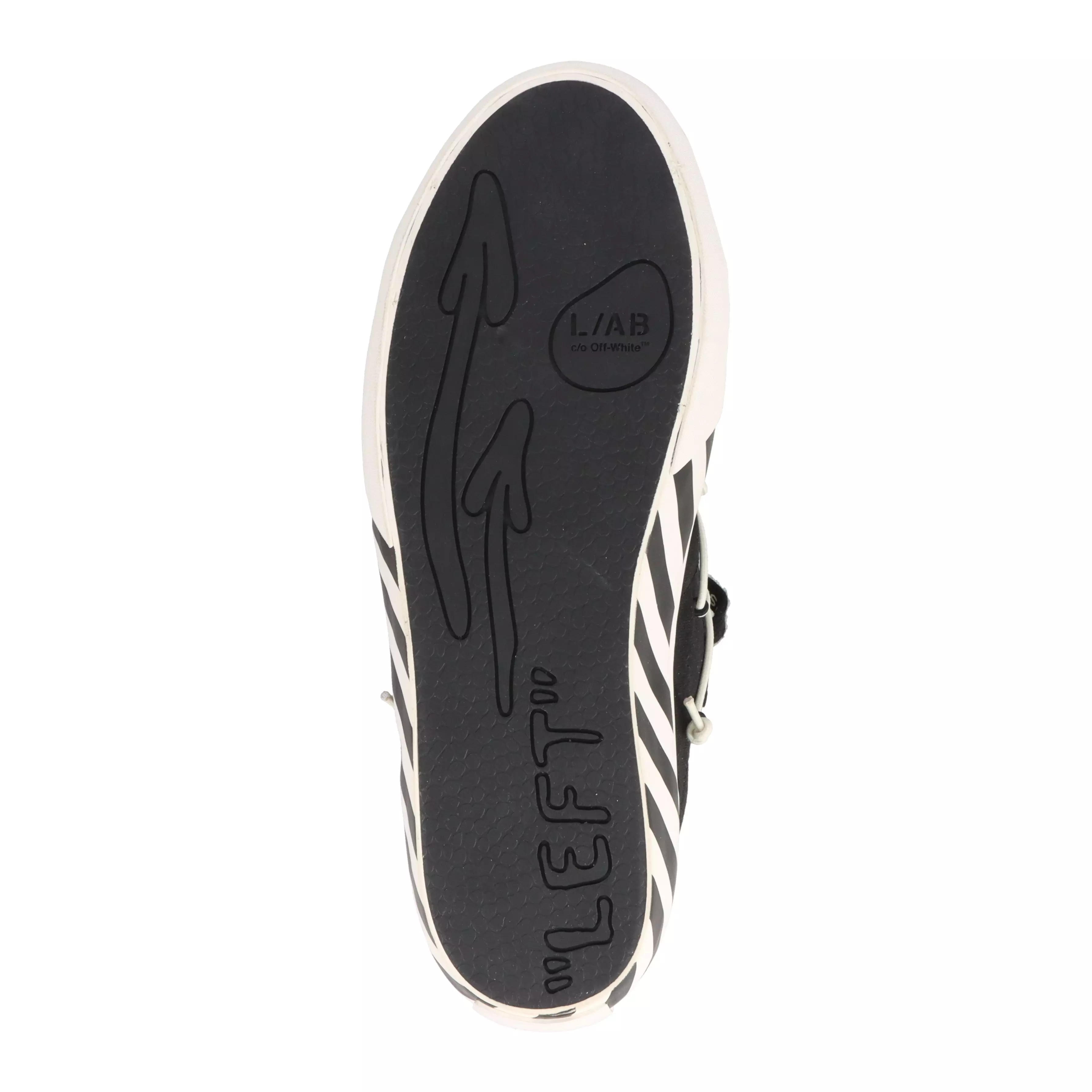 L/AB c/o Off-White Tape Vulcanized "Black/White" Men's Shoe - BLACK