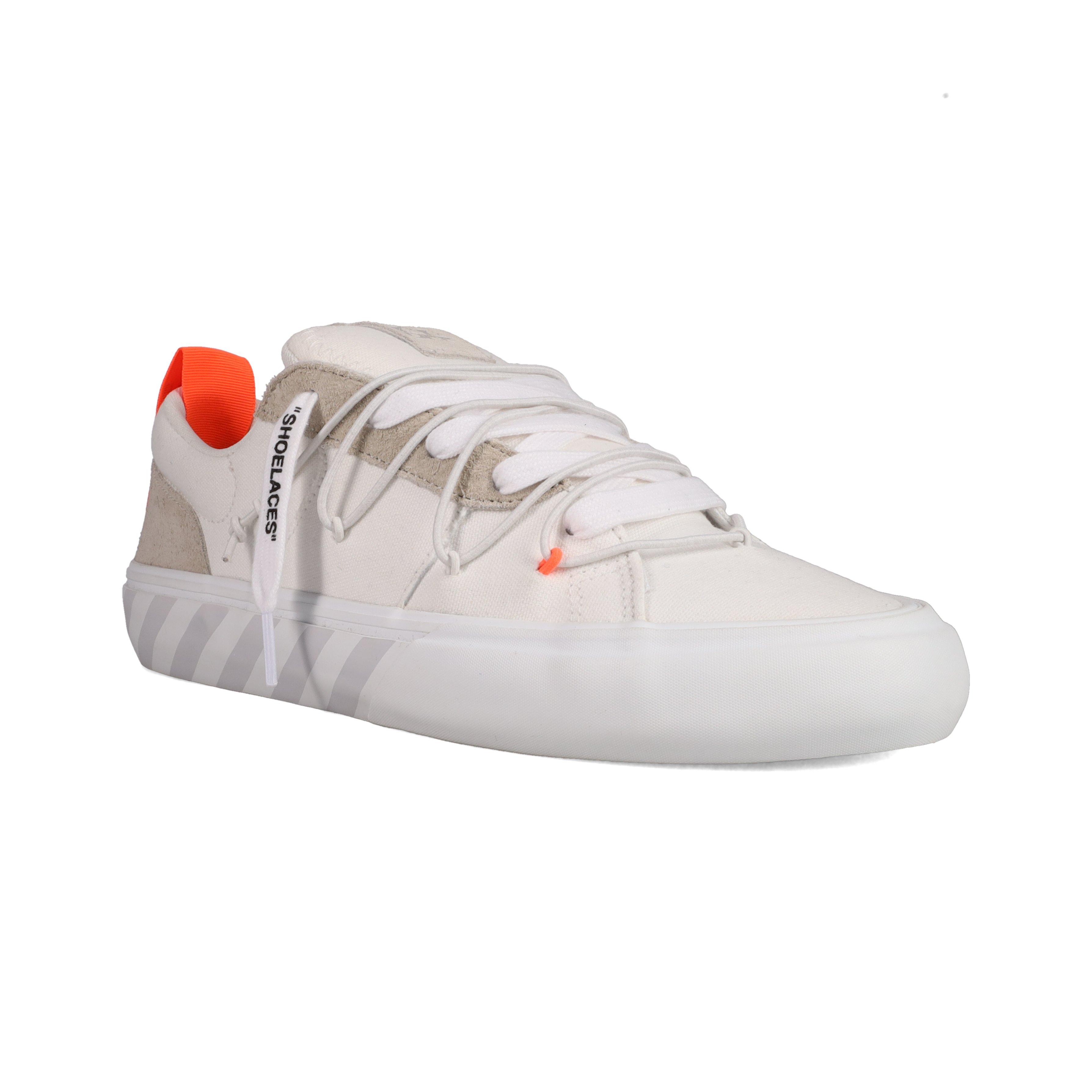 L/AB c/o Off-White Tape Vulcanized "White/Light Grey" Men's Shoe - WHITE