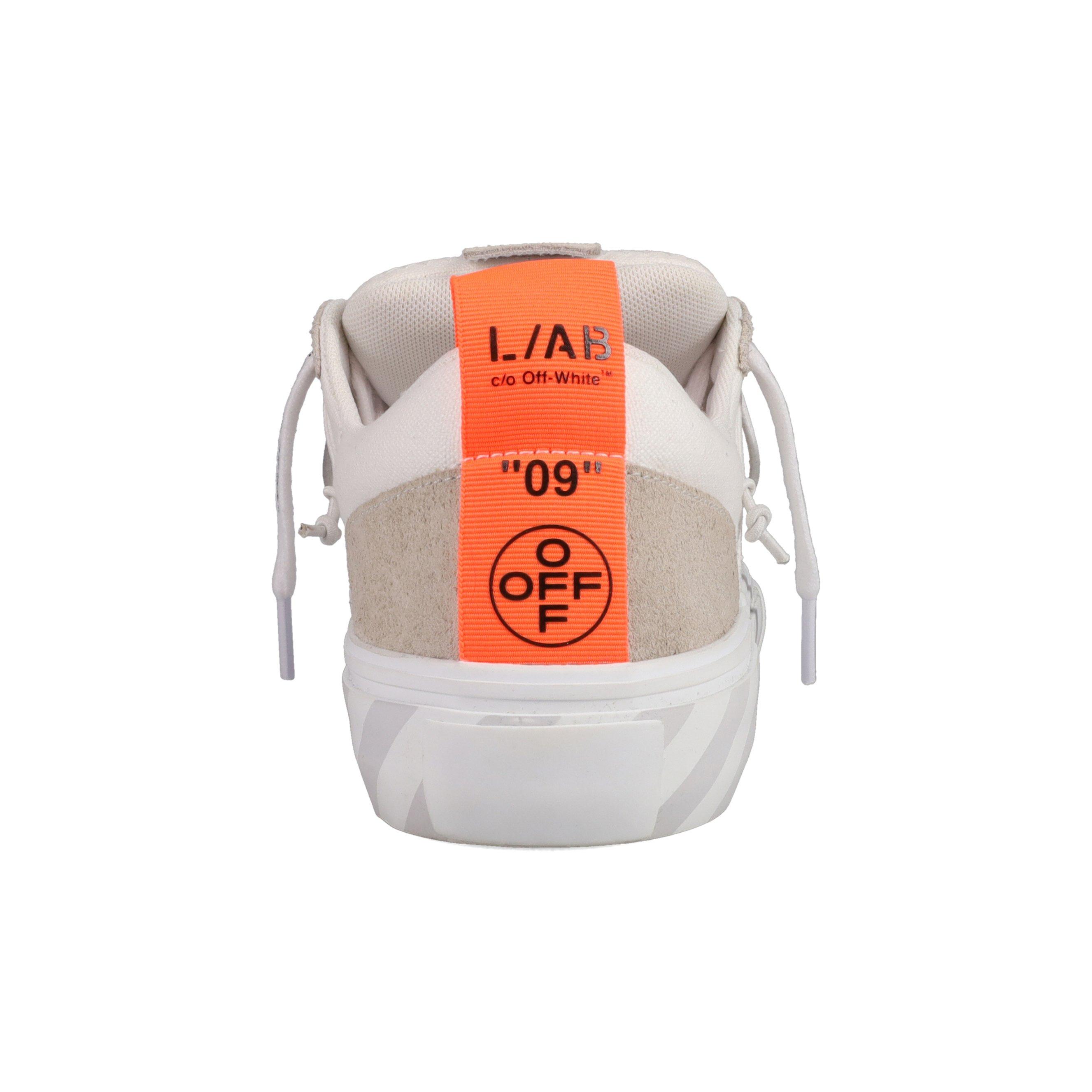 L/AB c/o Off-White Tape Vulcanized "White/Light Grey" Men's Shoe - WHITE