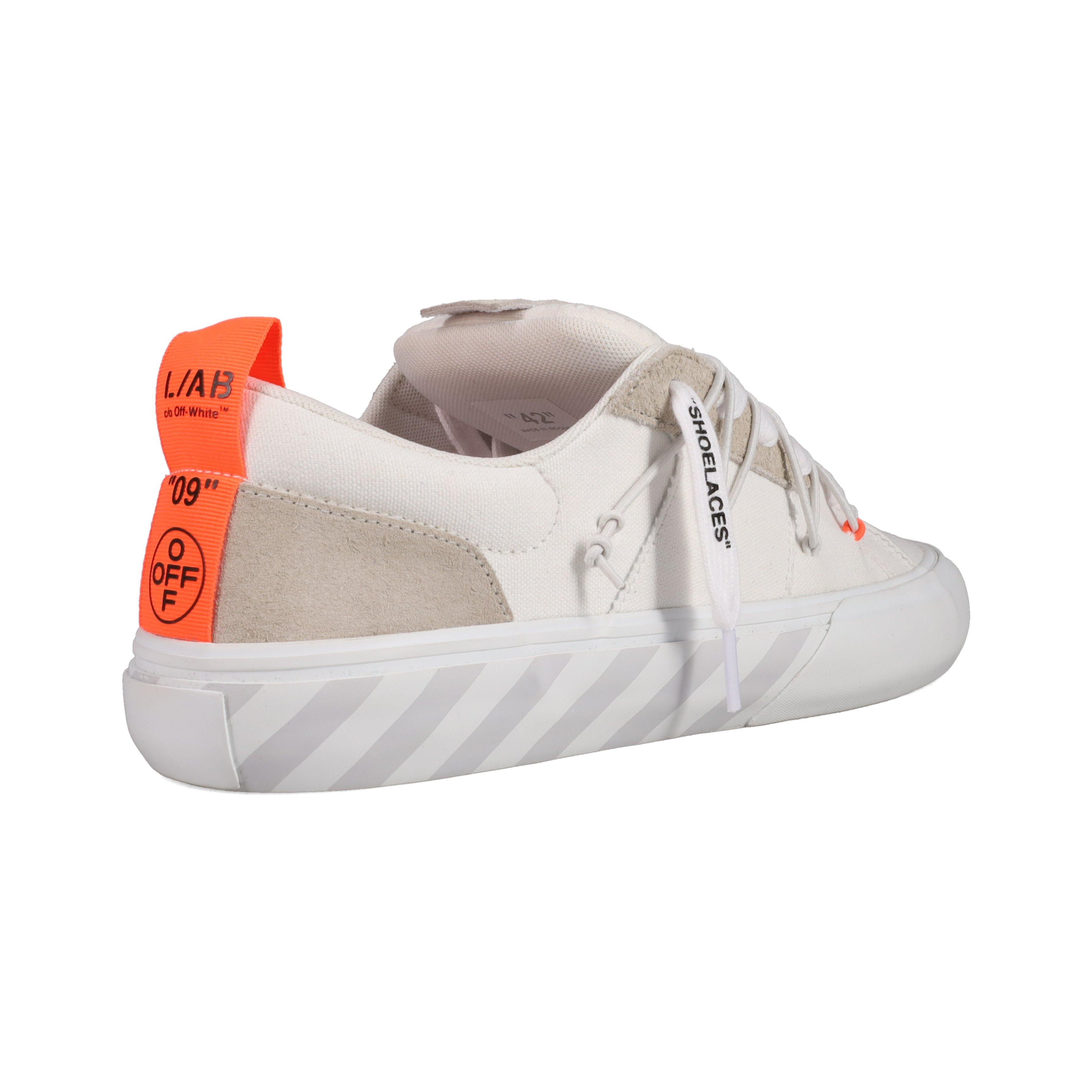 L/AB c/o Off-White Tape Vulcanized "White/Light Grey" Men's Shoe - WHITE