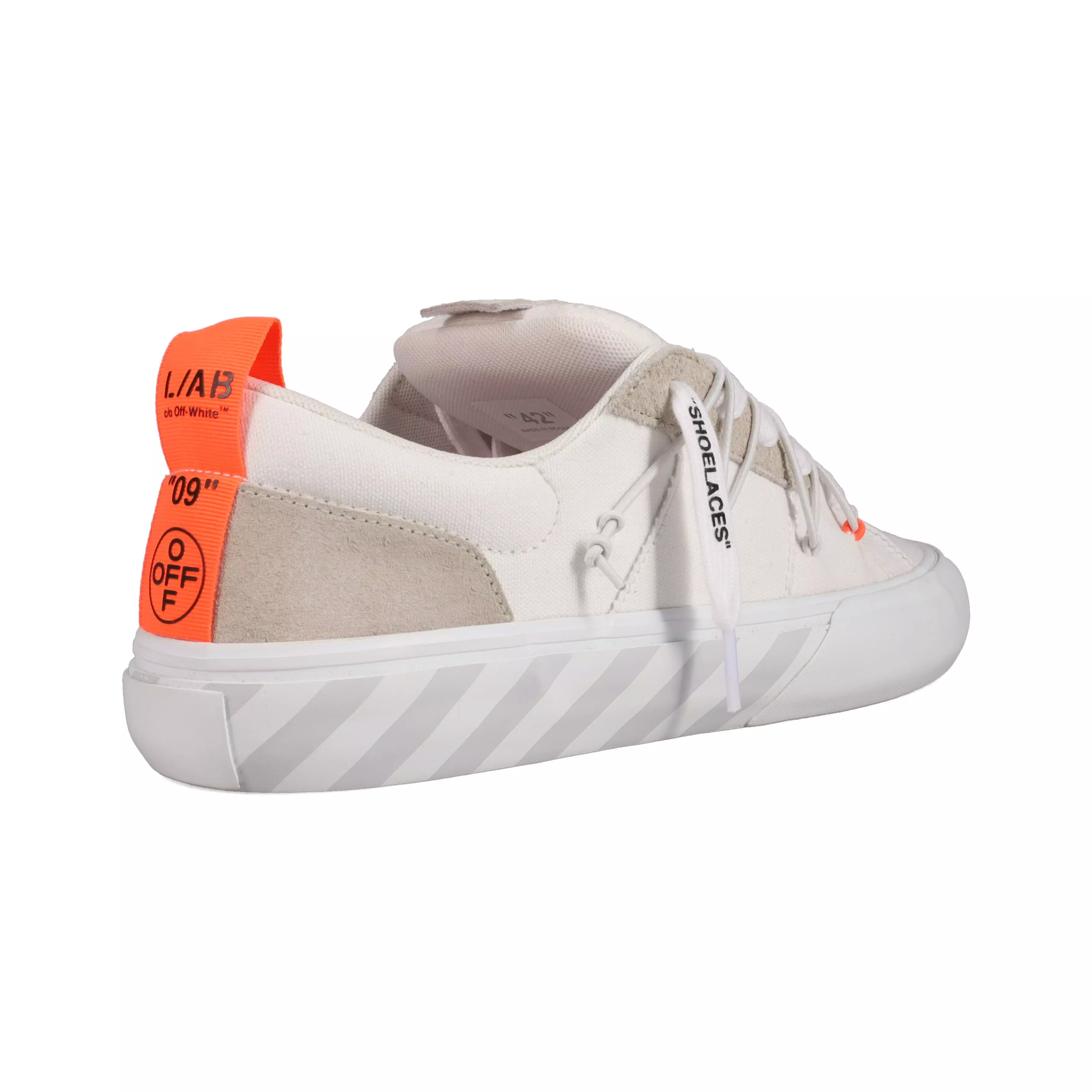 L/AB c/o Off-White Tape Vulcanized "White/Light Grey" Men's Shoe - WHITE