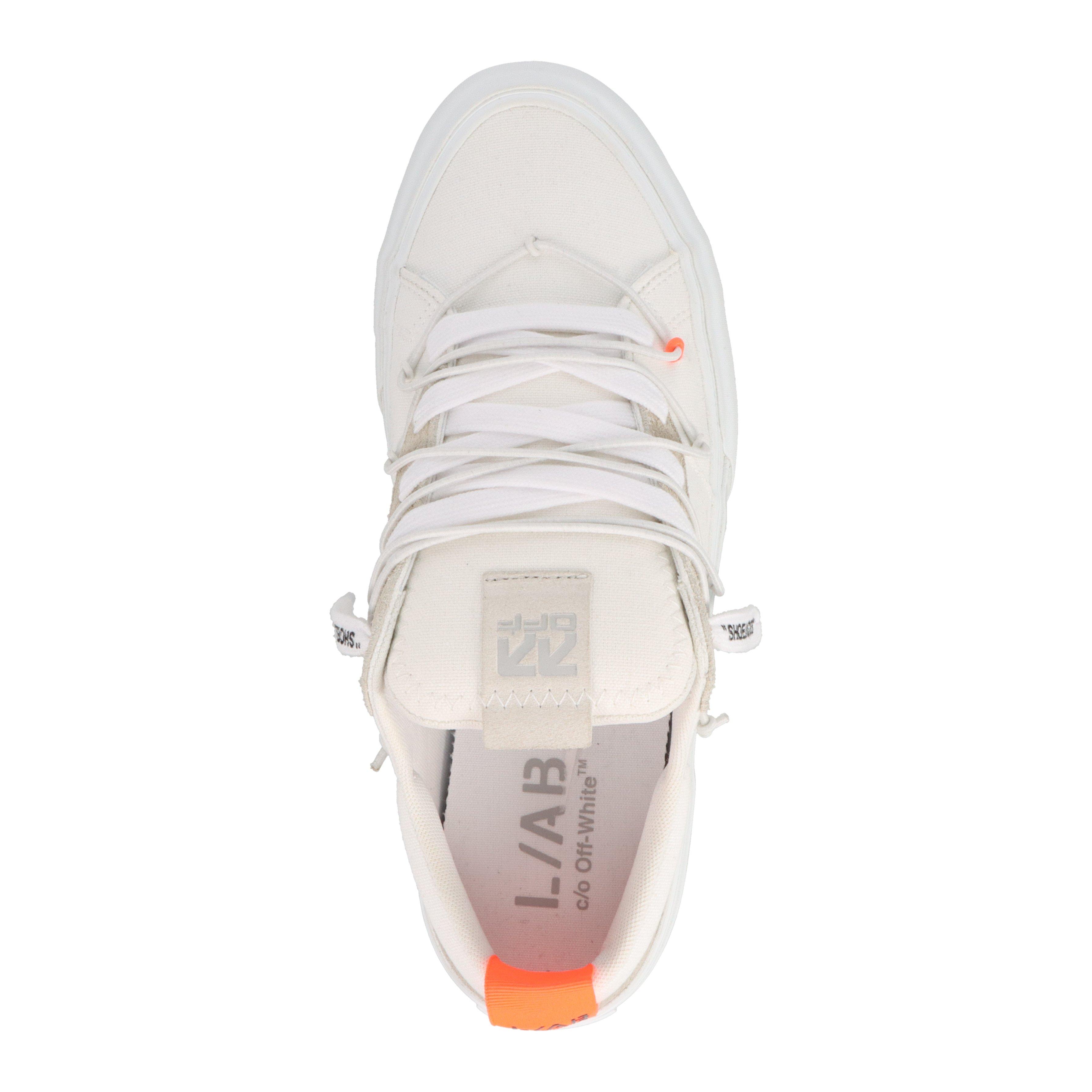 L/AB c/o Off-White Tape Vulcanized "White/Light Grey" Men's Shoe - WHITE