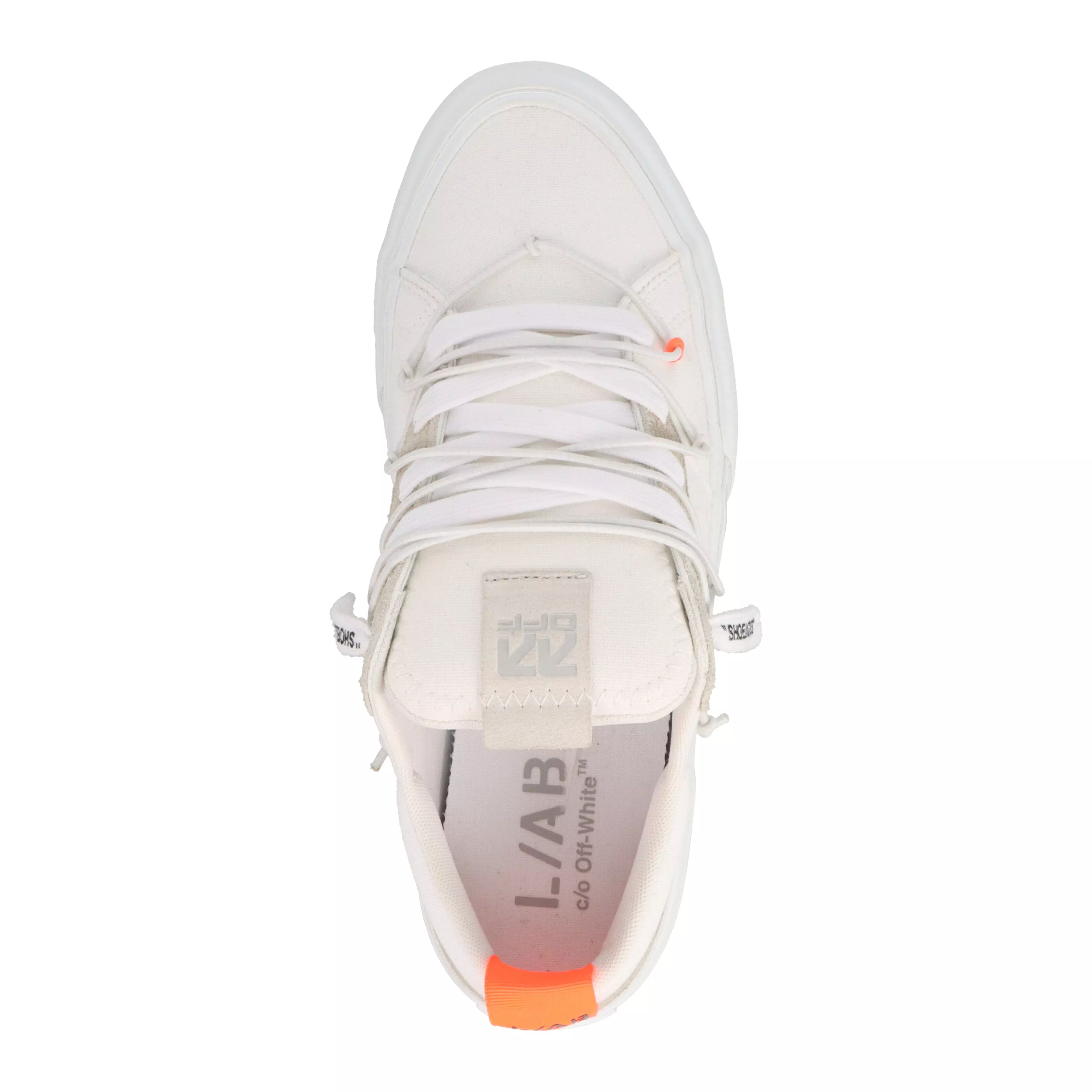 L/AB c/o Off-White Tape Vulcanized "White/Light Grey" Men's Shoe - WHITE