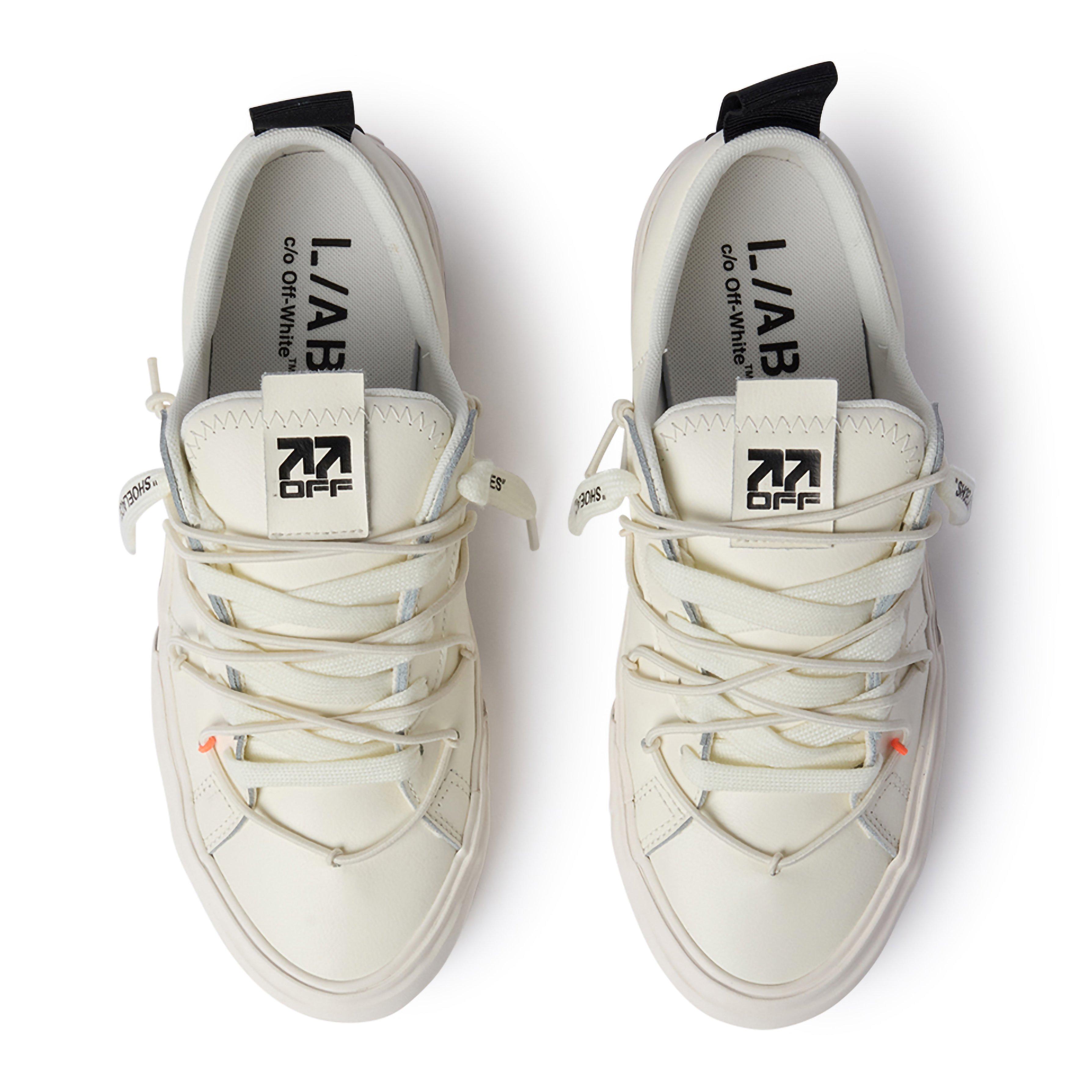 L/AB c/o Off-White Tape Vulcanized "White" Men's Shoe - WHITE