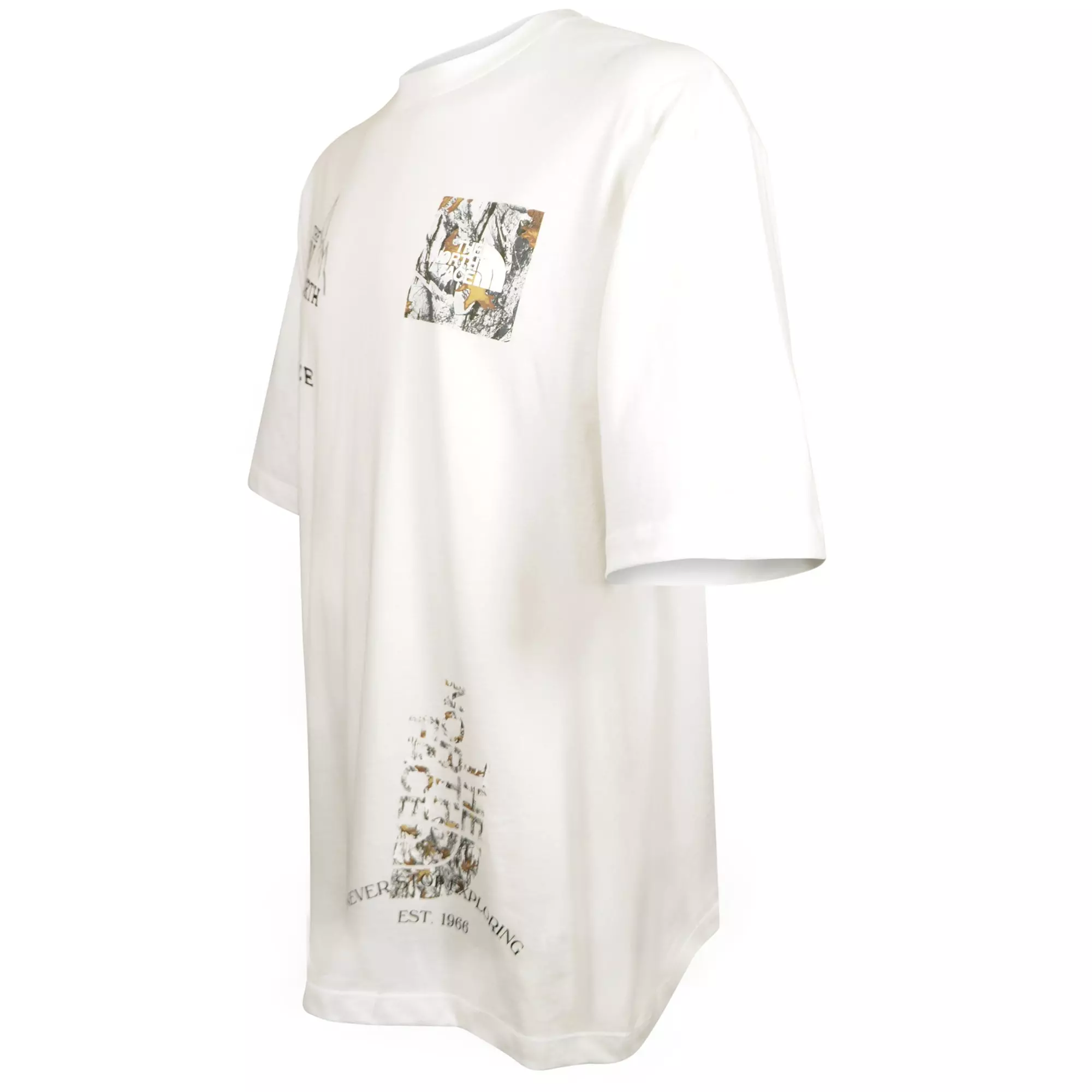 MULTI PLACEMENT OVERSIZED SS TEE-WHITE - WHITE