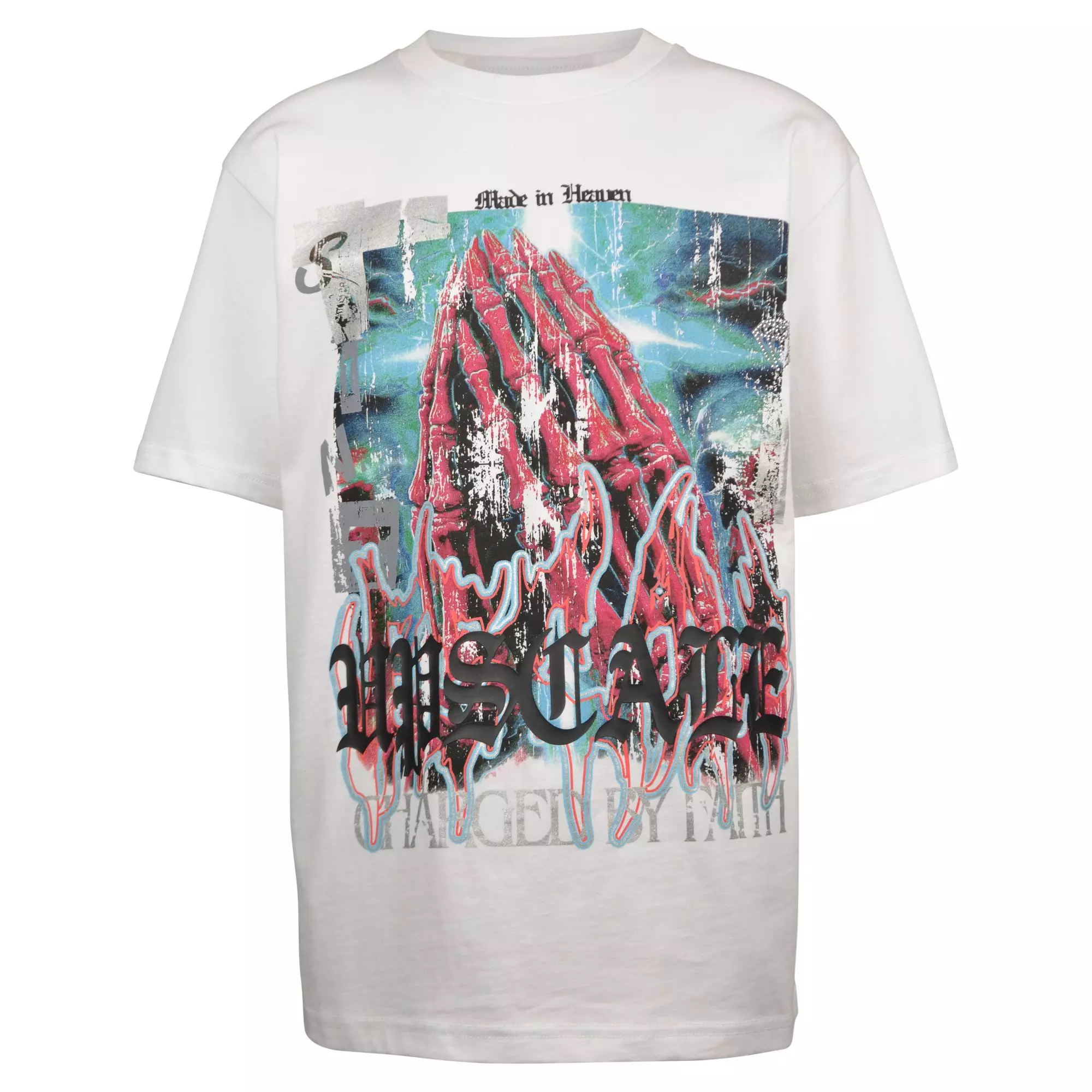 Upscale Big Boys' Charged By Faith Tee - WHITE