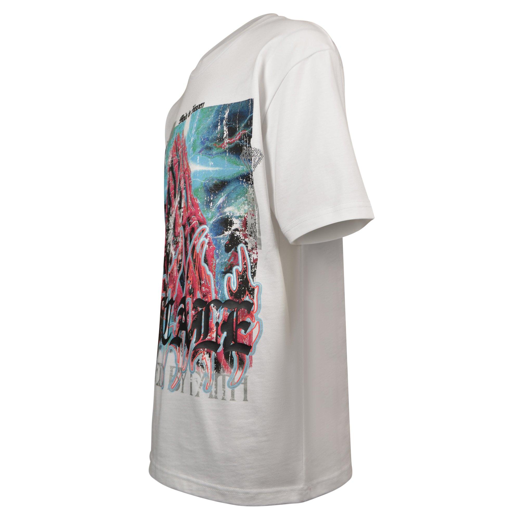 Upscale Big Boys' Charged By Faith Tee - WHITE