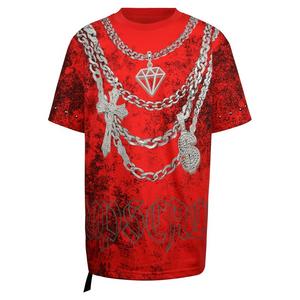 Upscale Big Boys' My Chains Tee - RED/BLACK