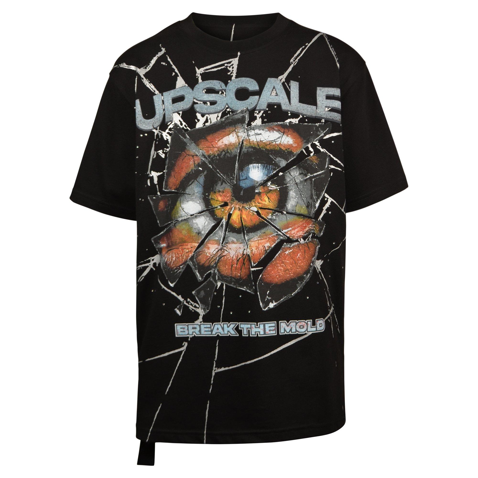 Upscale Big Boys' Shattered Eye Tee - BLACK