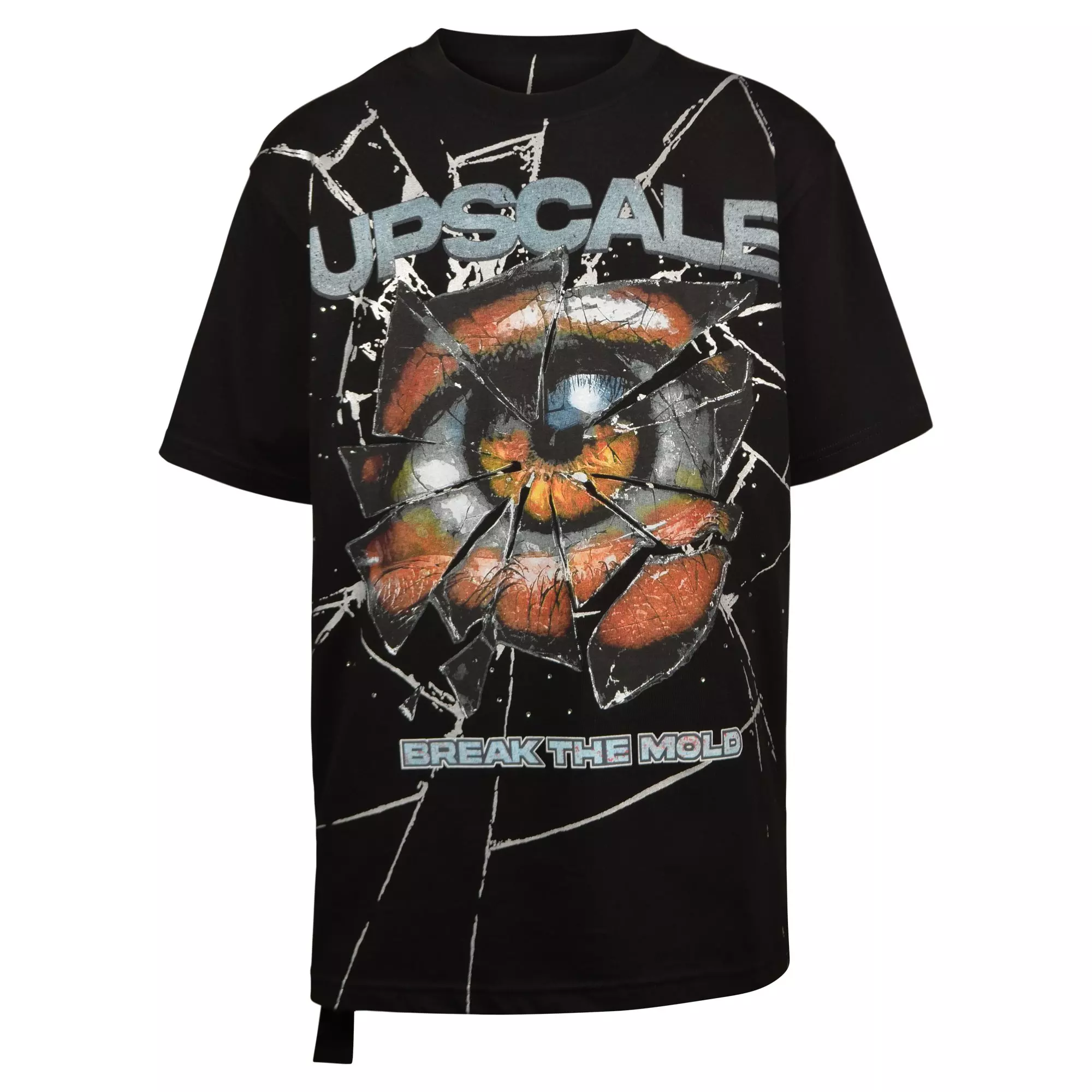 Upscale Big Boys' Shattered Eye Tee - BLACK