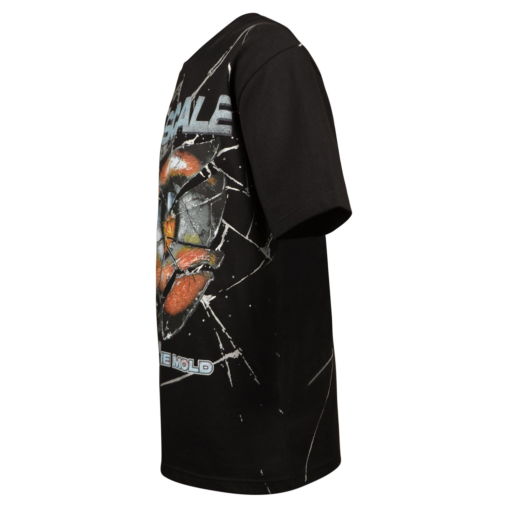 Upscale Big Boys' Shattered Eye Tee - BLACK
