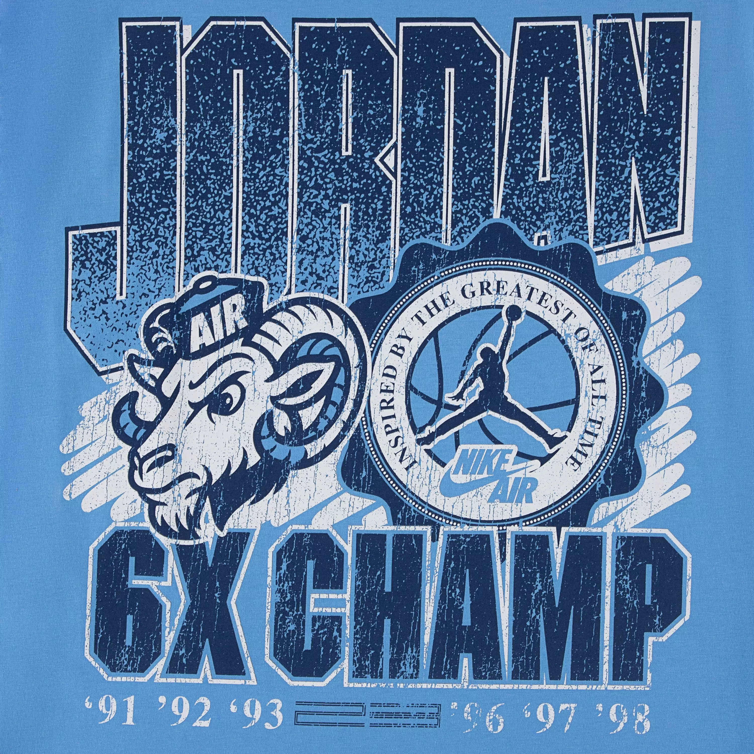 Jordan Big Boys' 6X Champ Tee - Blue - CAROLINA BLUE
