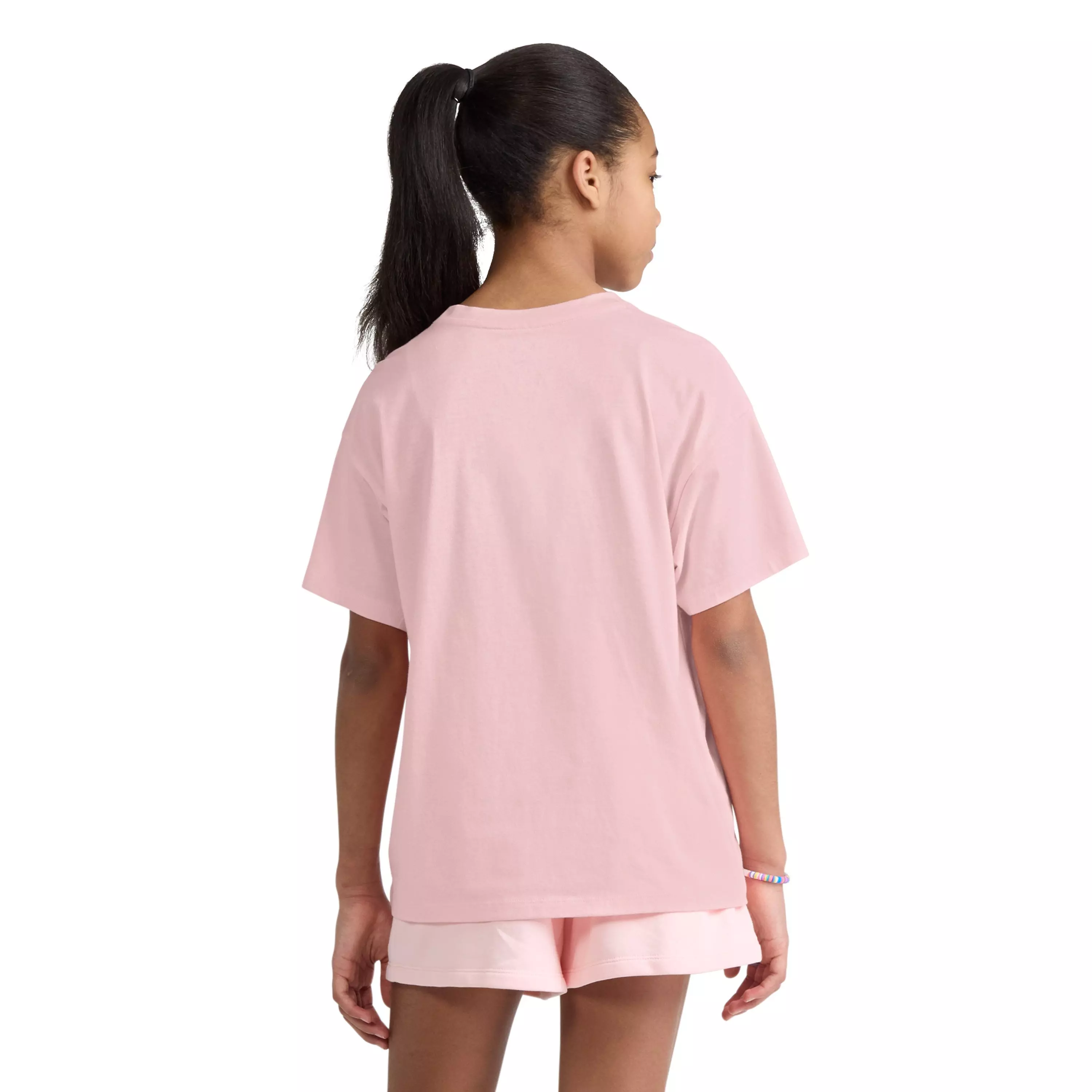 Jordan Big Girls' Pink Floral Flight Tee - PINK