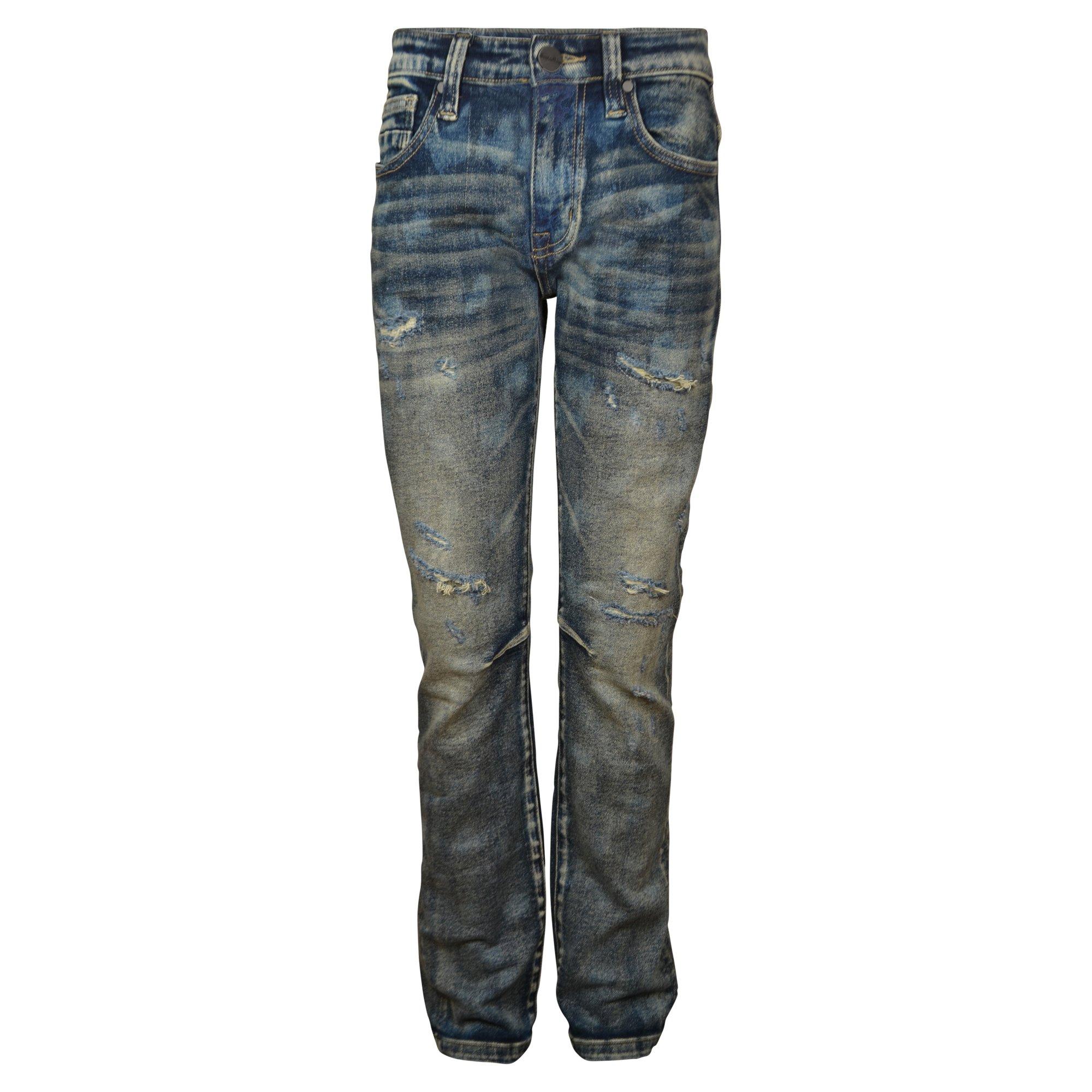 Smoke Rise Big Boys' Essential Denim Jeans - Frasco Blue - NAVY