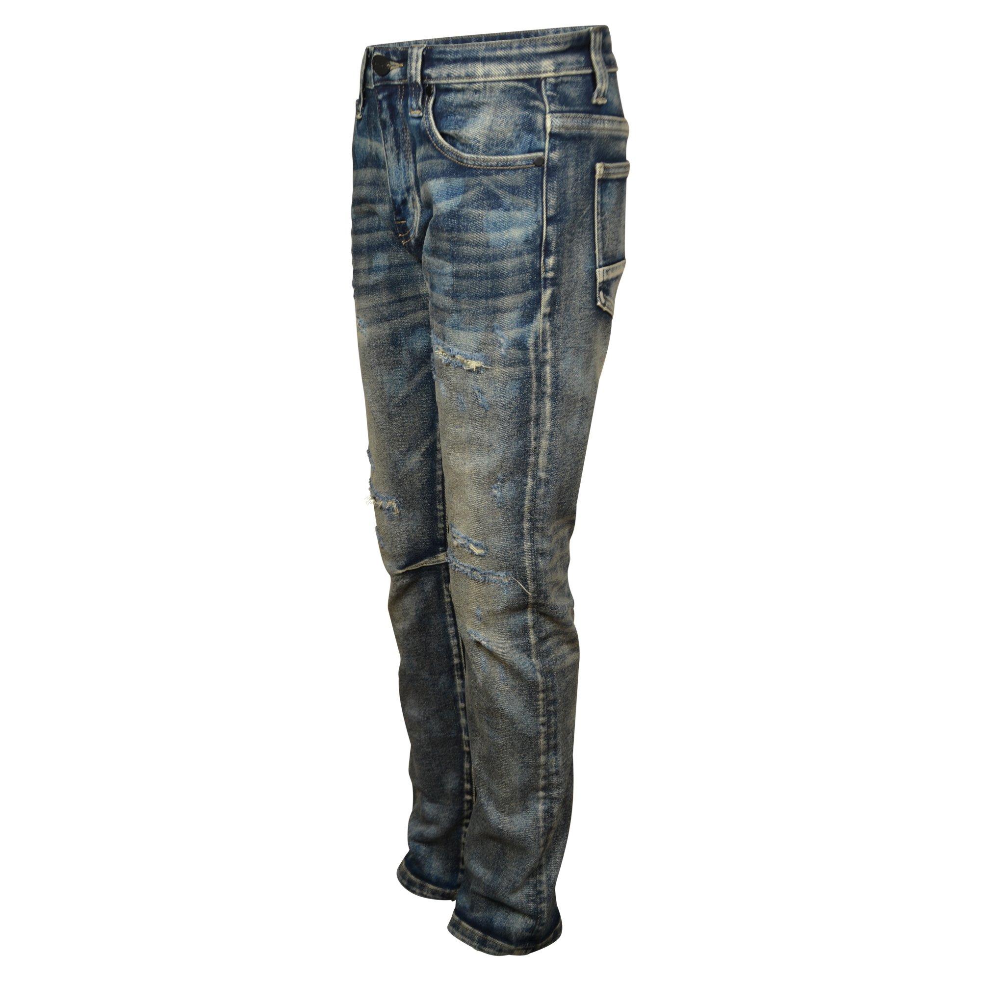 Smoke Rise Big Boys' Essential Denim Jeans - Frasco Blue - NAVY