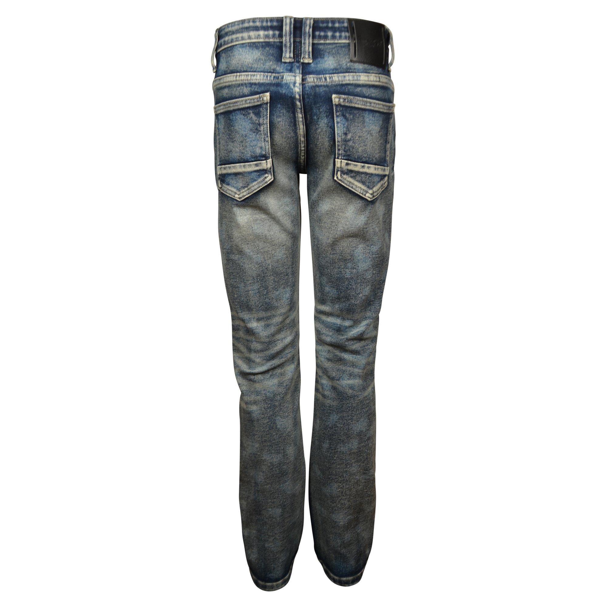 Smoke Rise Big Boys' Essential Denim Jeans - Frasco Blue - NAVY