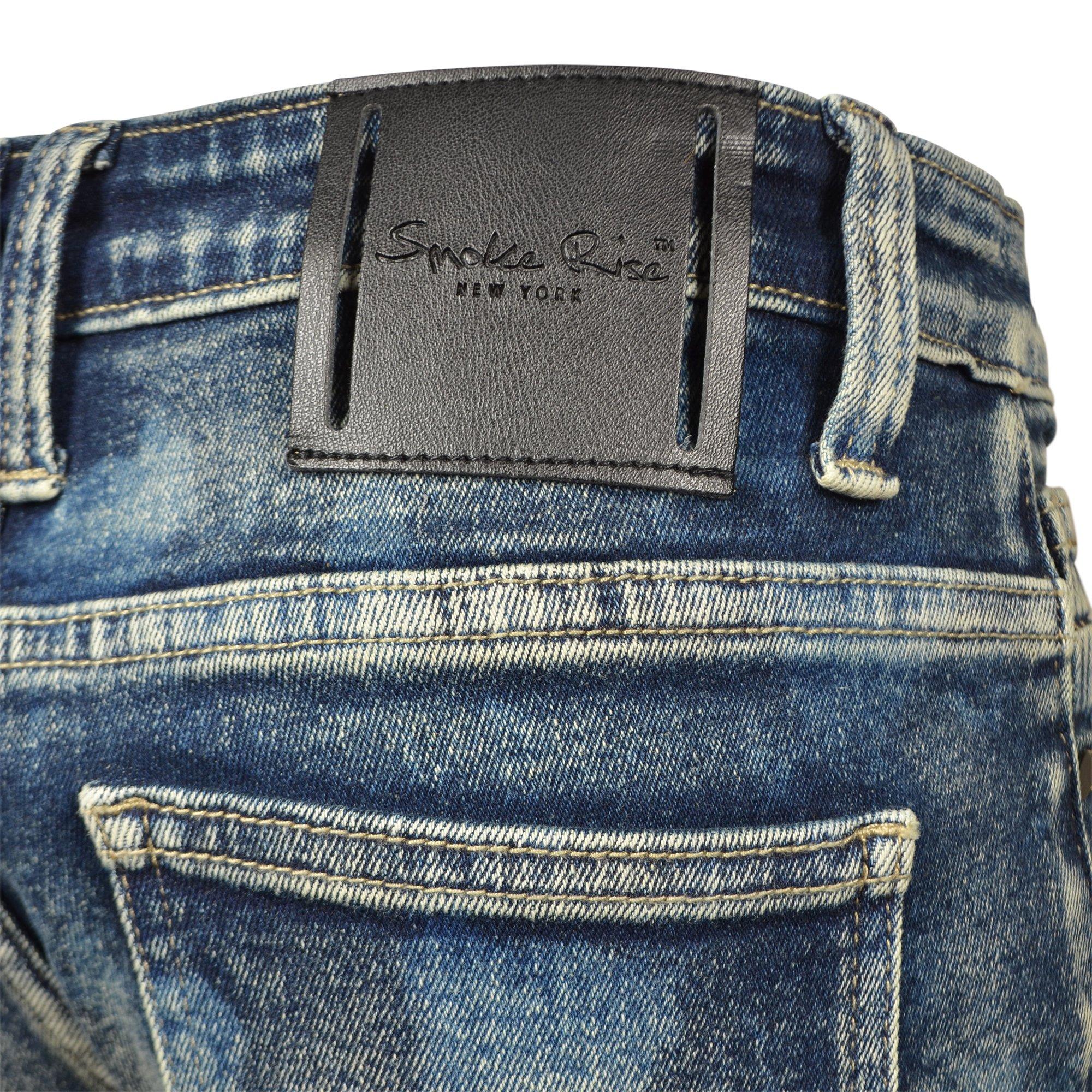 Smoke Rise Big Boys' Essential Denim Jeans - Frasco Blue - NAVY