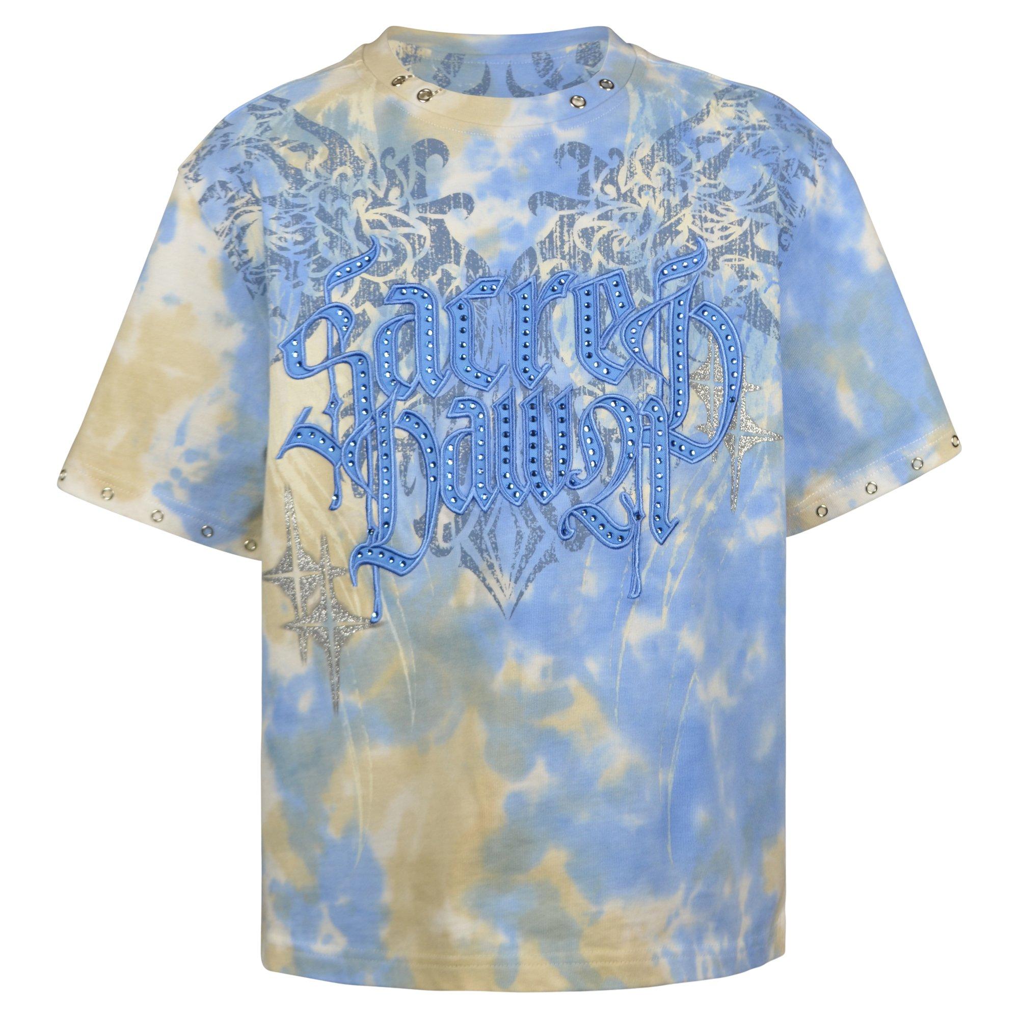 Smoke Rise Big Boys' Sacred Dawn Tee - Blue Wash - BLUE