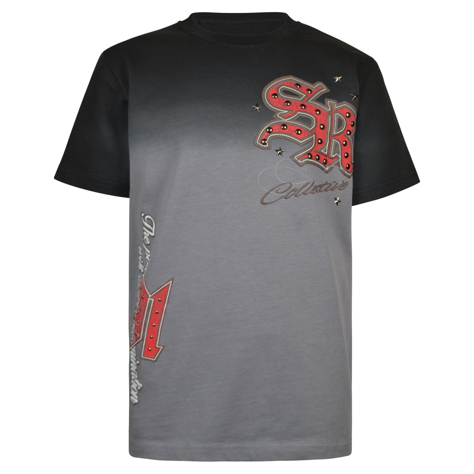 Smoke Rise Big Boys' Rise To Reign Tee - Silva Black - GREY