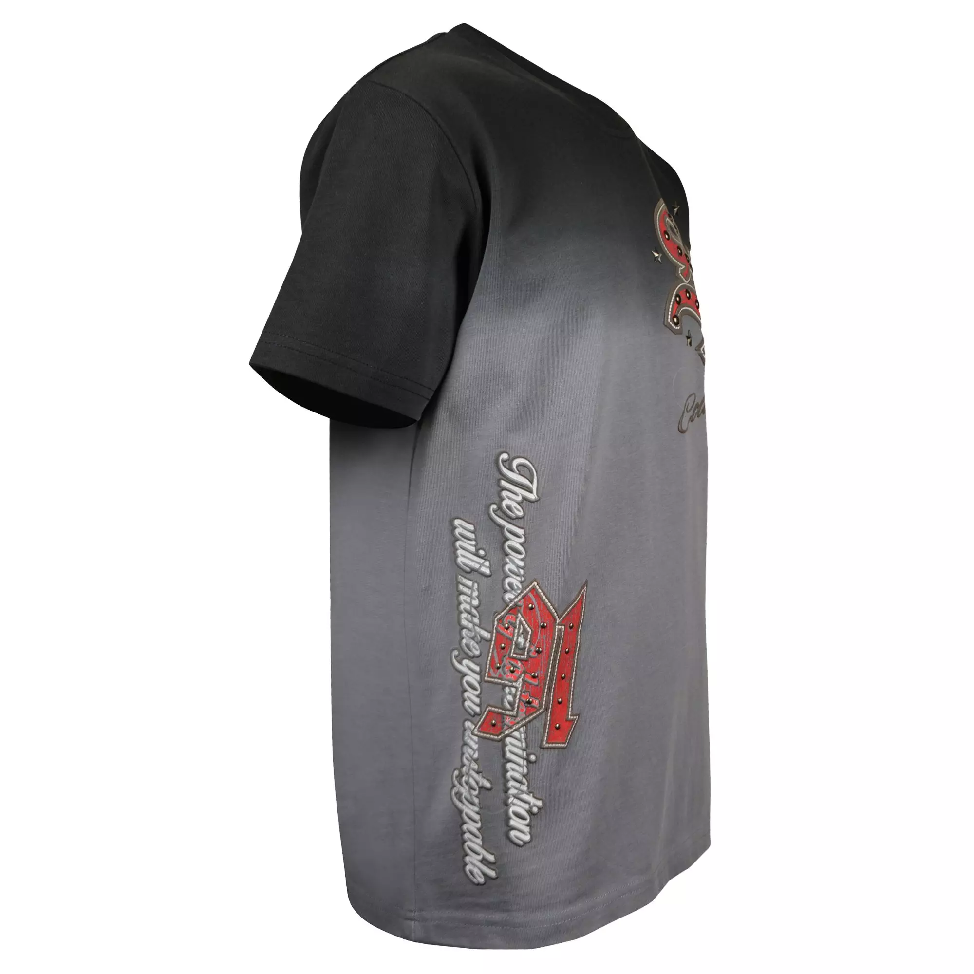 Smoke Rise Big Boys' Rise To Reign Tee - Silva Black - GREY