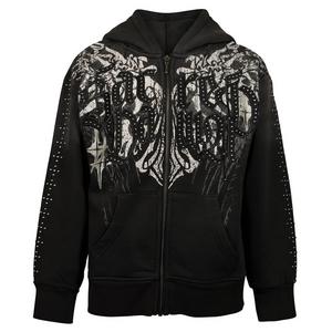 FA26 SR SACRED DAWN FZ HOODIE BLACK - BLACK