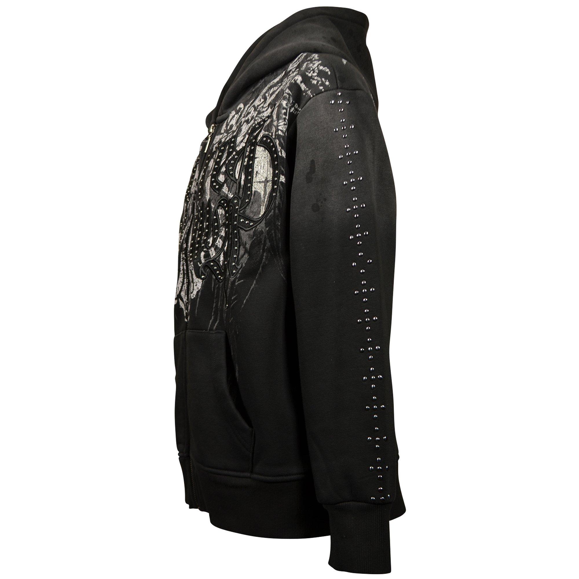 FA26 SR SACRED DAWN FZ HOODIE BLACK - BLACK