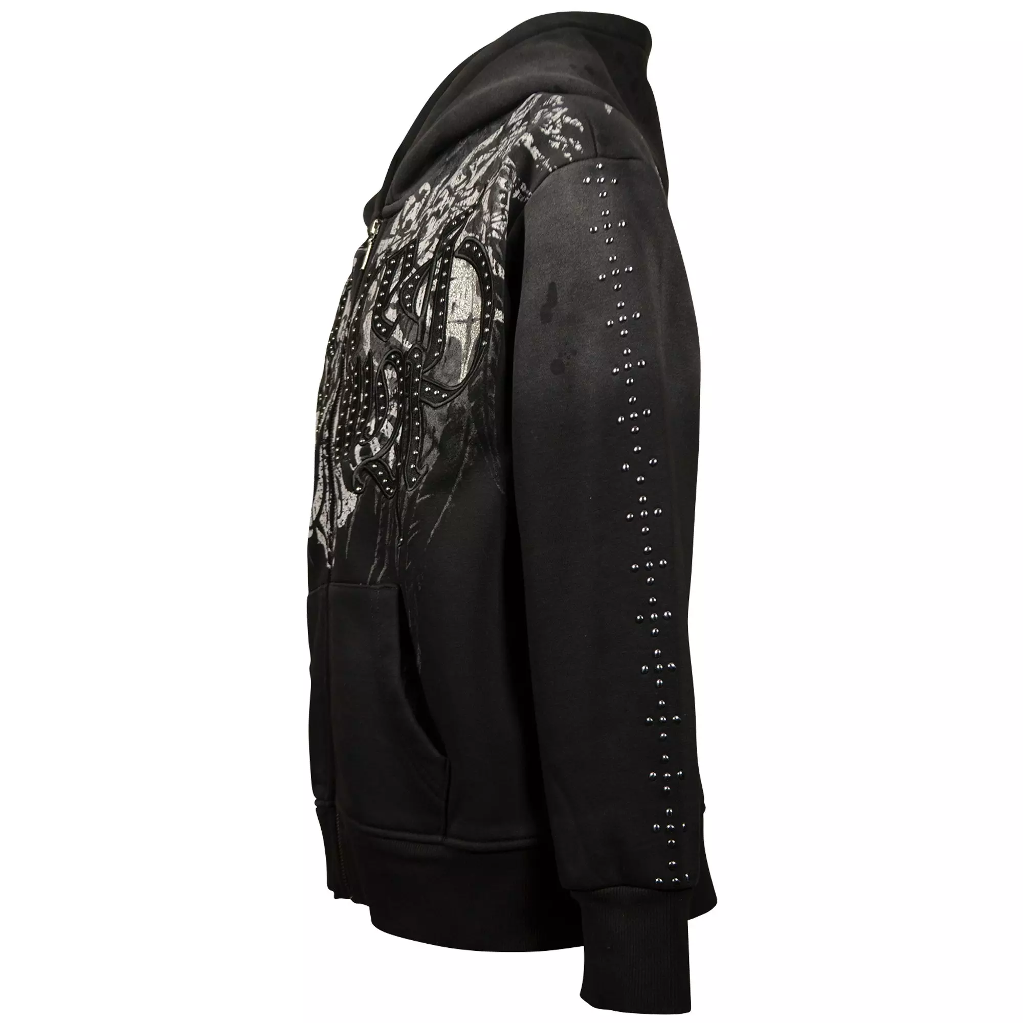 FA26 SR SACRED DAWN FZ HOODIE BLACK - BLACK