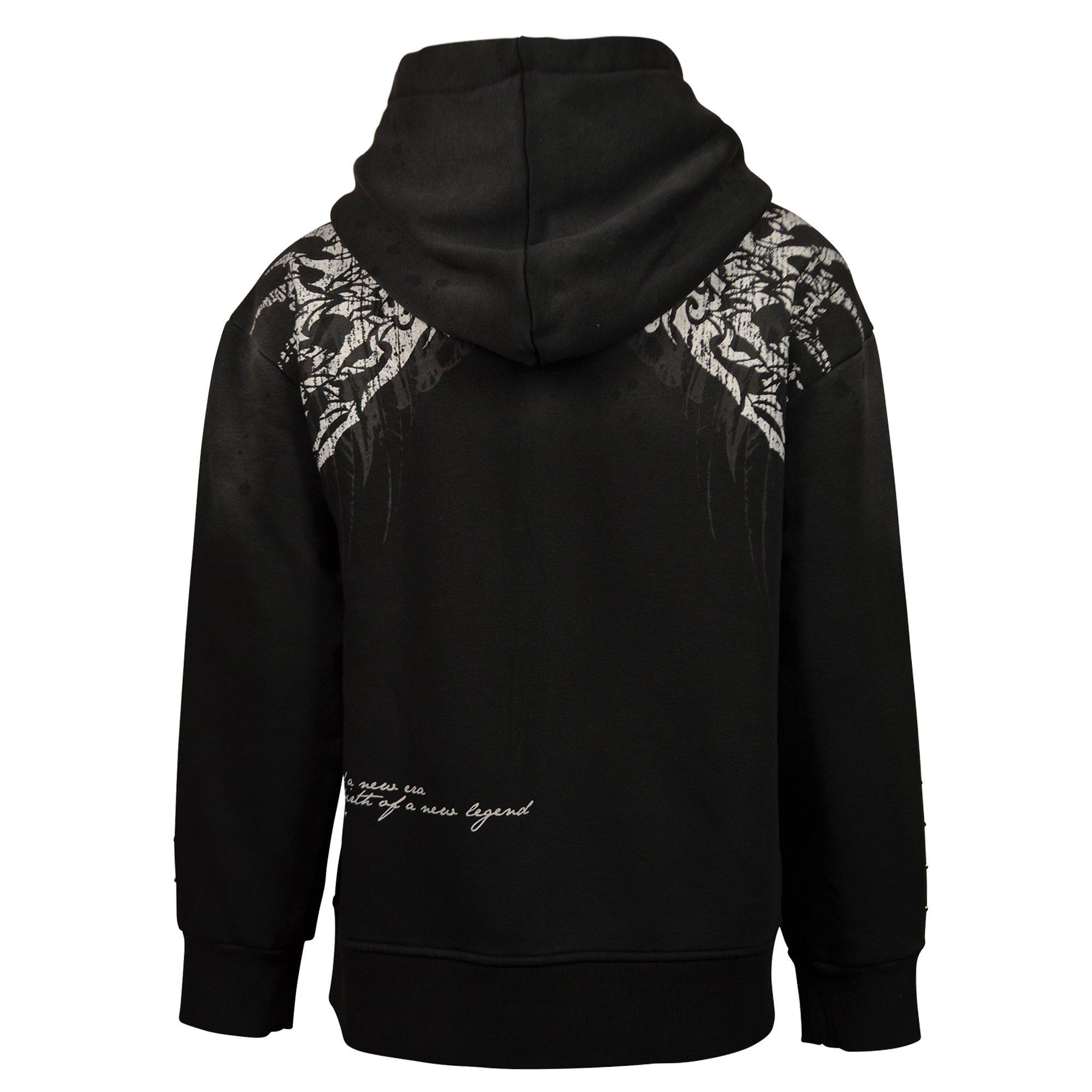 FA26 SR SACRED DAWN FZ HOODIE BLACK - BLACK