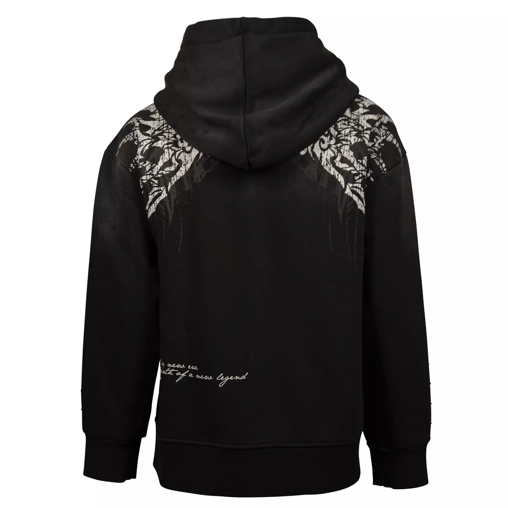 FA26 SR SACRED DAWN FZ HOODIE BLACK - BLACK