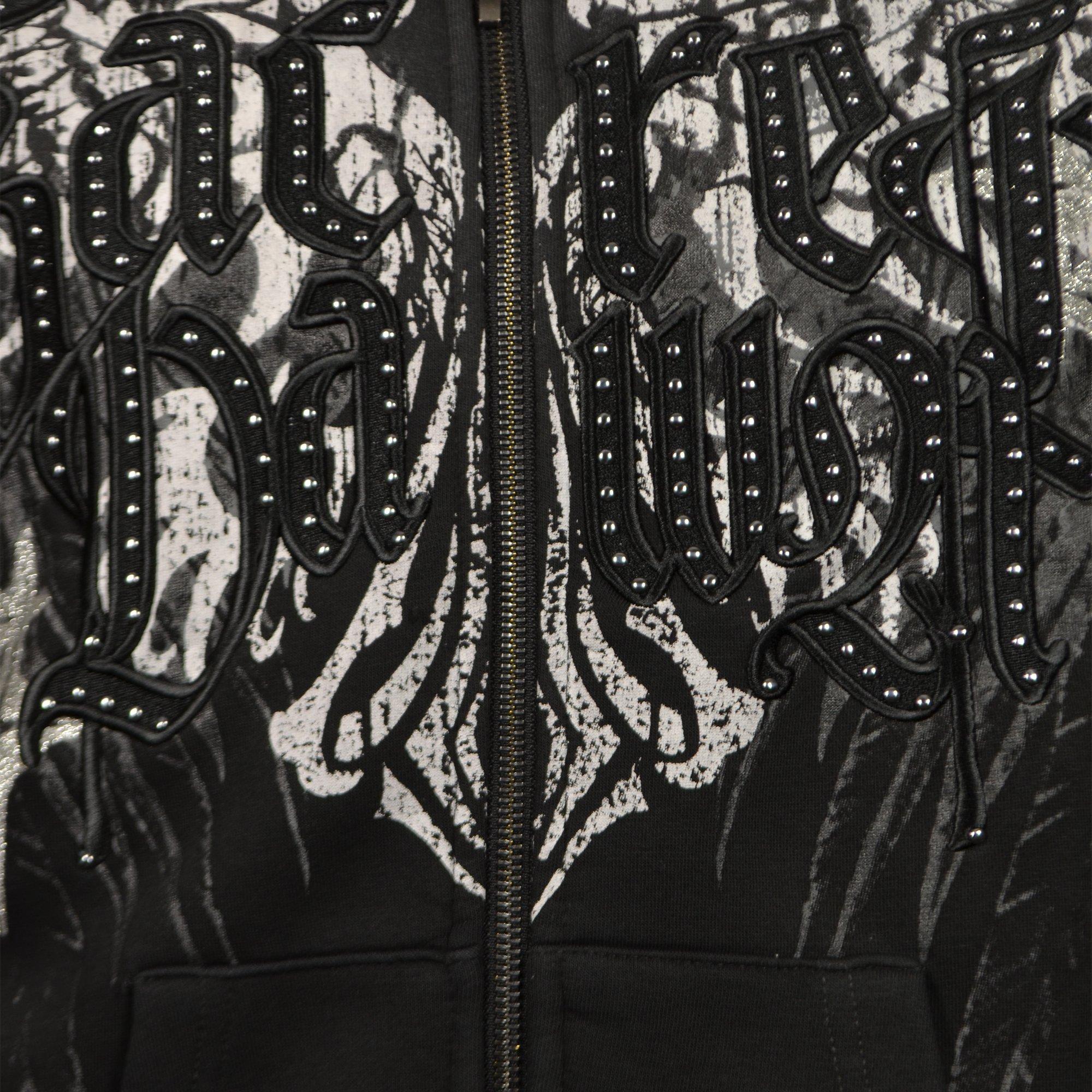 FA26 SR SACRED DAWN FZ HOODIE BLACK - BLACK