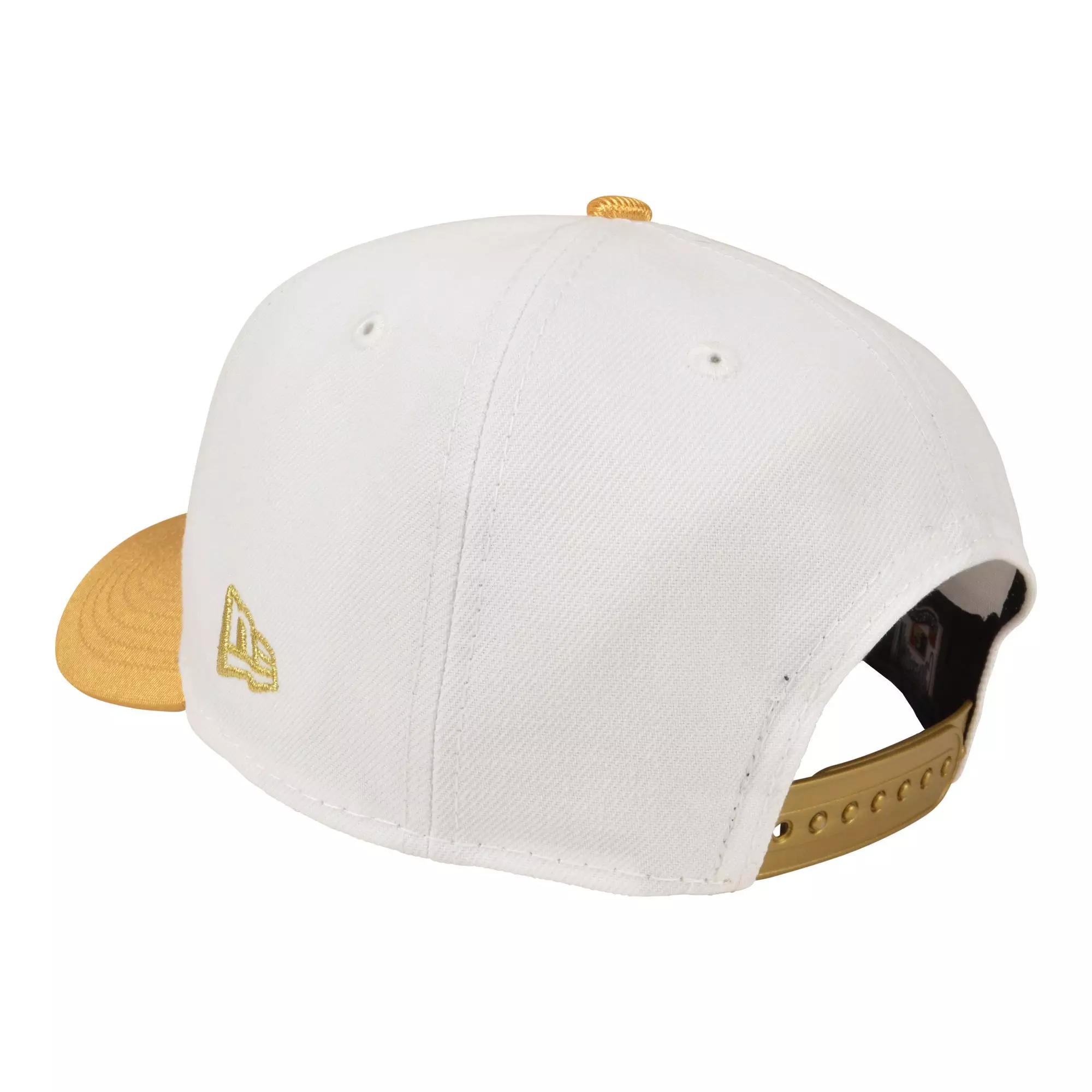 New Era Los Angeles Dodgers 9FORTY A-Frame Met Gold Snapback Hat - White/Gold - WHITE/GOLD