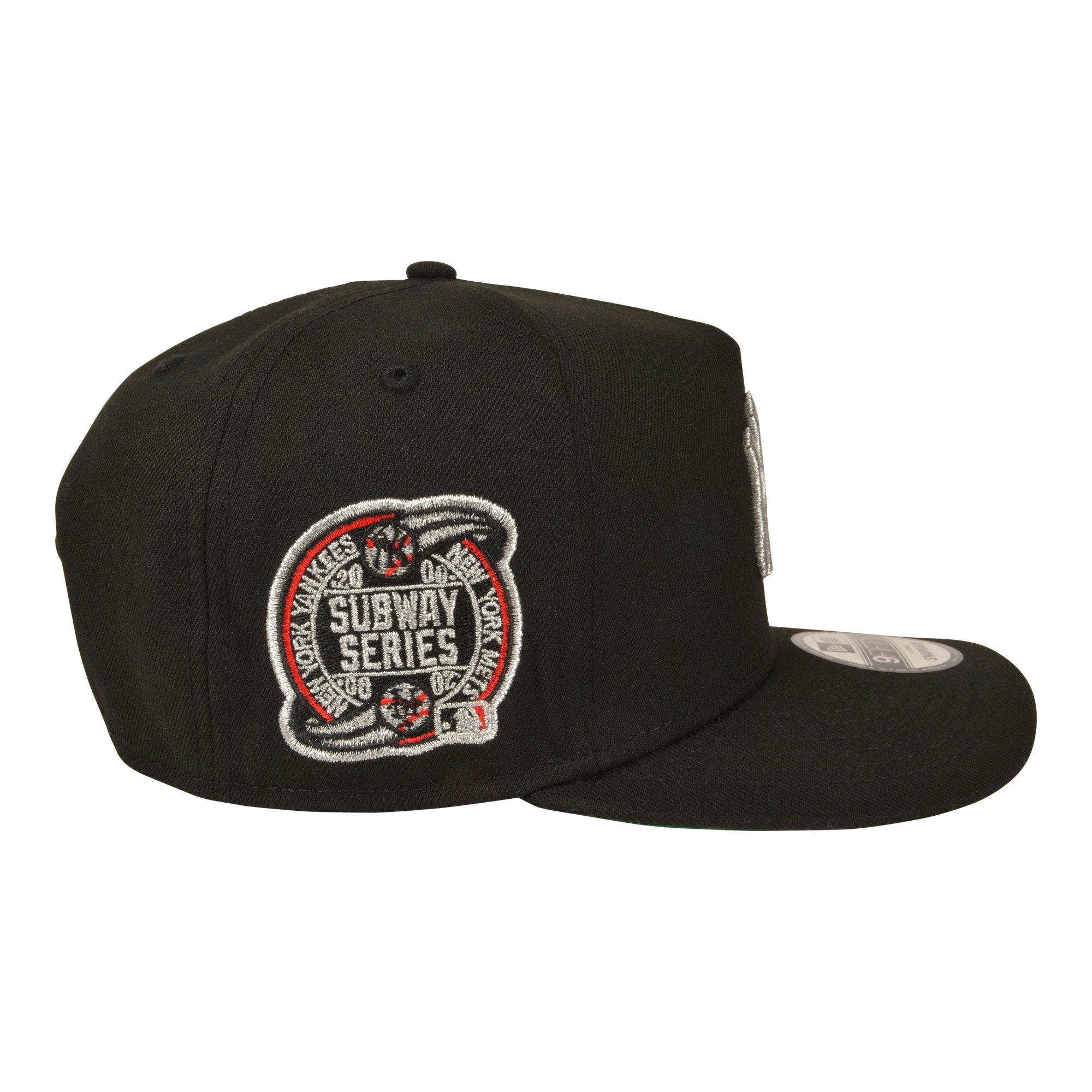 New Era New York Yankees 9FIFTY A-Frame Roses Snapback Hat - Black/Silver - BLACK/SILVER Thumbnail View 4