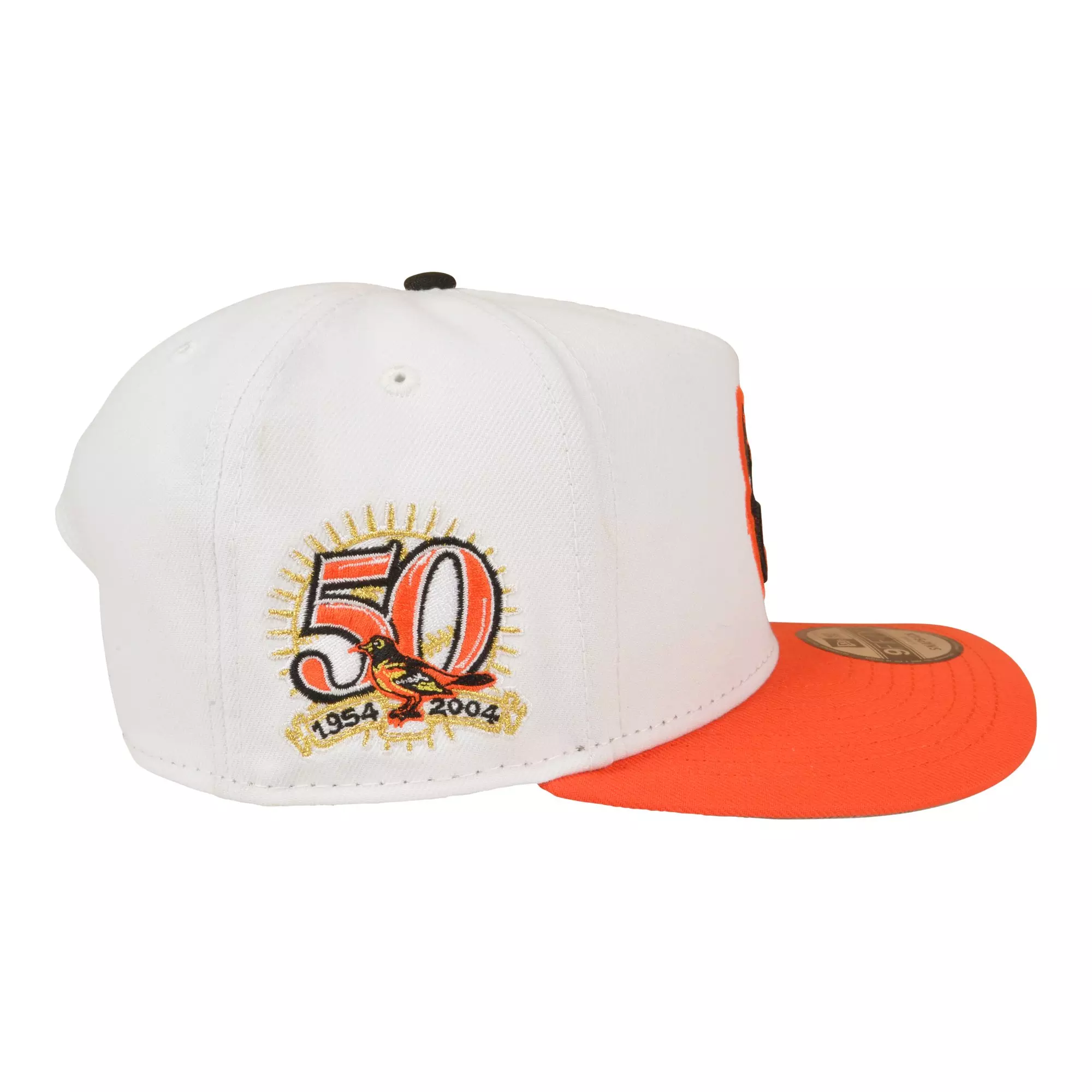 New Era Baltimore Orioles 9FIFTY A-Frame Snapback Hat - White/Orange - WHITE/ORANGE