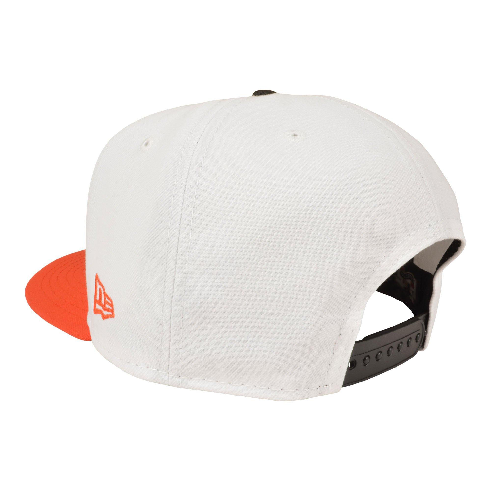 New Era Baltimore Orioles 9FIFTY A-Frame Snapback Hat - White/Orange - WHITE/ORANGE Thumbnail View 3