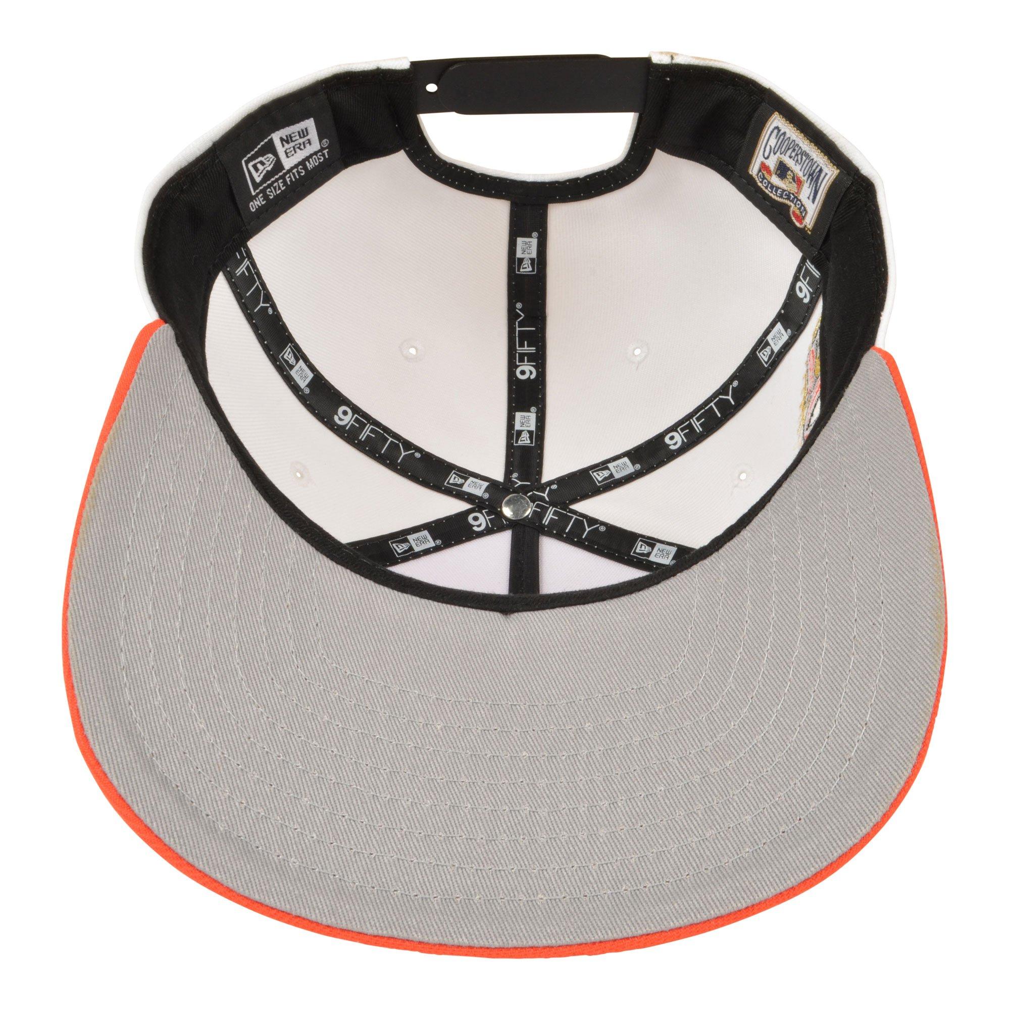 New Era Baltimore Orioles 9FIFTY A-Frame Snapback Hat - White/Orange - WHITE/ORANGE Thumbnail View 5