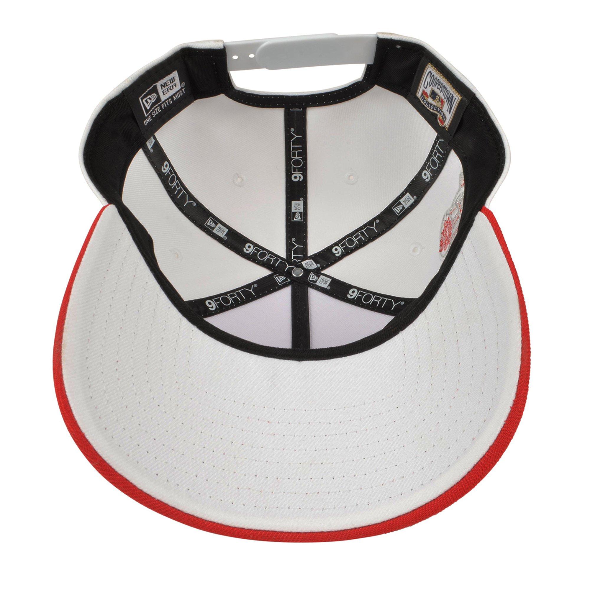 New Era New York Yankees 9FORTY A-Frame Stars Snapback Hat - White/Red - WHITE/RED Thumbnail View 5
