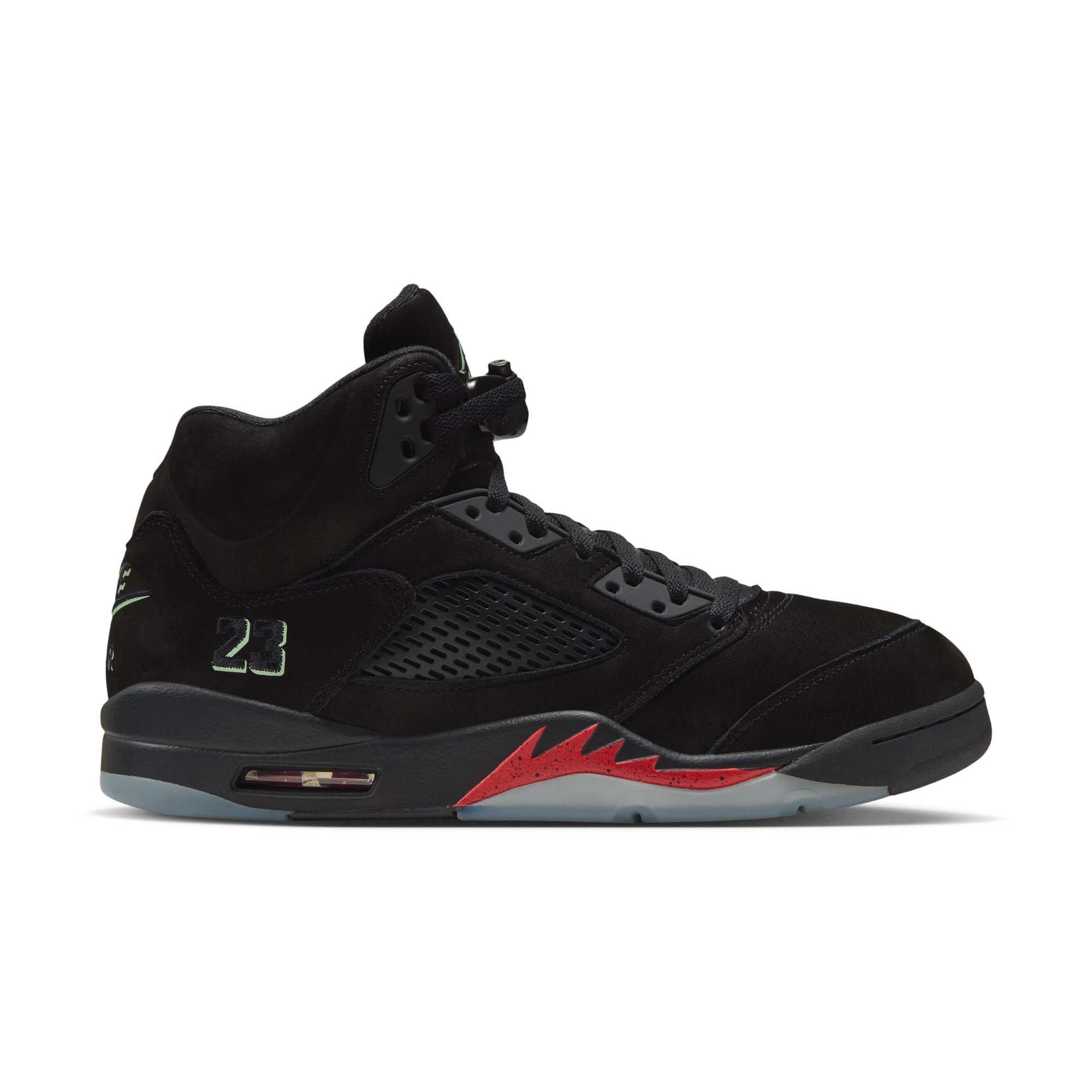 Jordan 5 Retro "Halloween" Men's Shoe - BLACK/PICANTE RED/GLOW N THE DARK