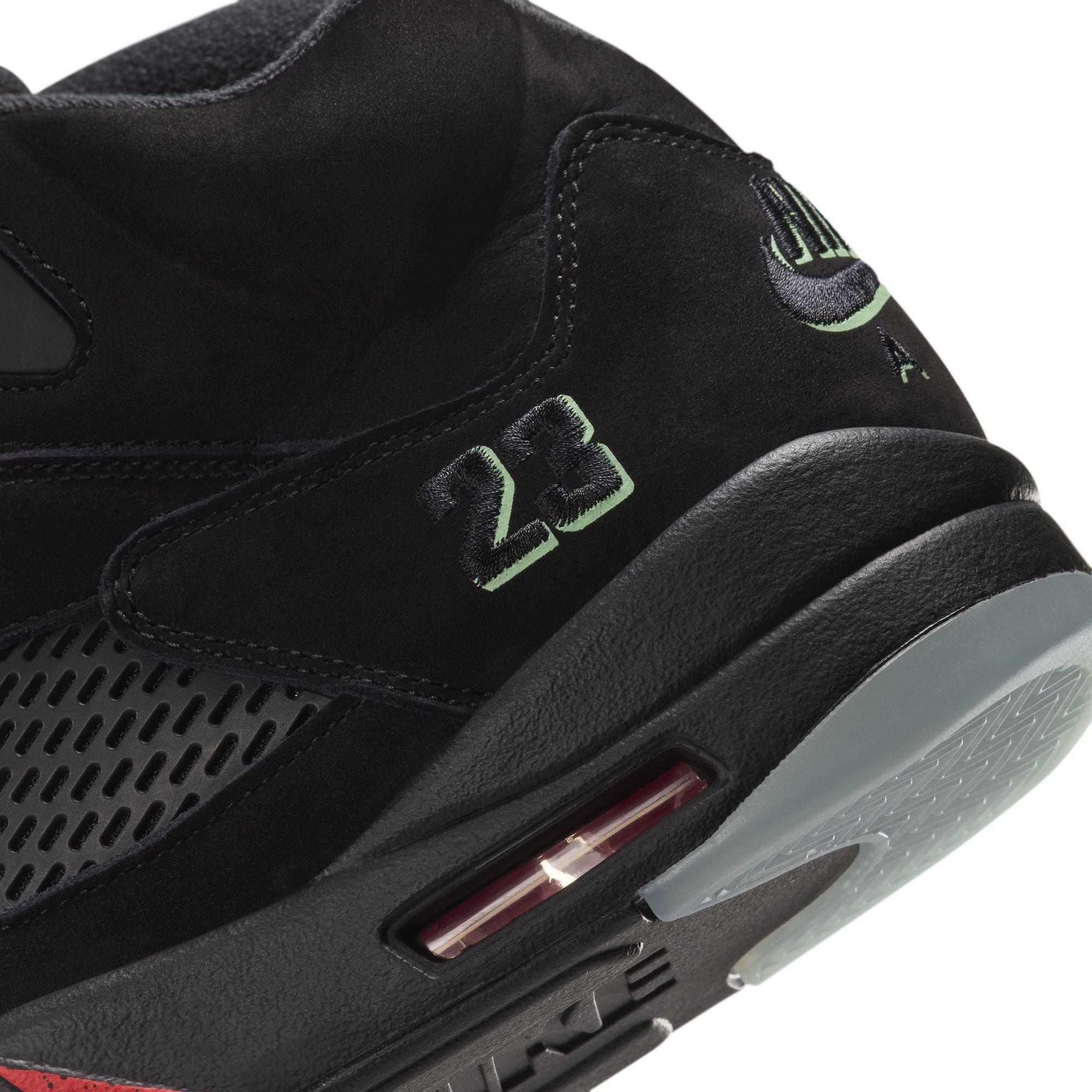 Jordan 5 Retro "Halloween" Men's Shoe - BLACK/PICANTE RED/GLOW N THE DARK