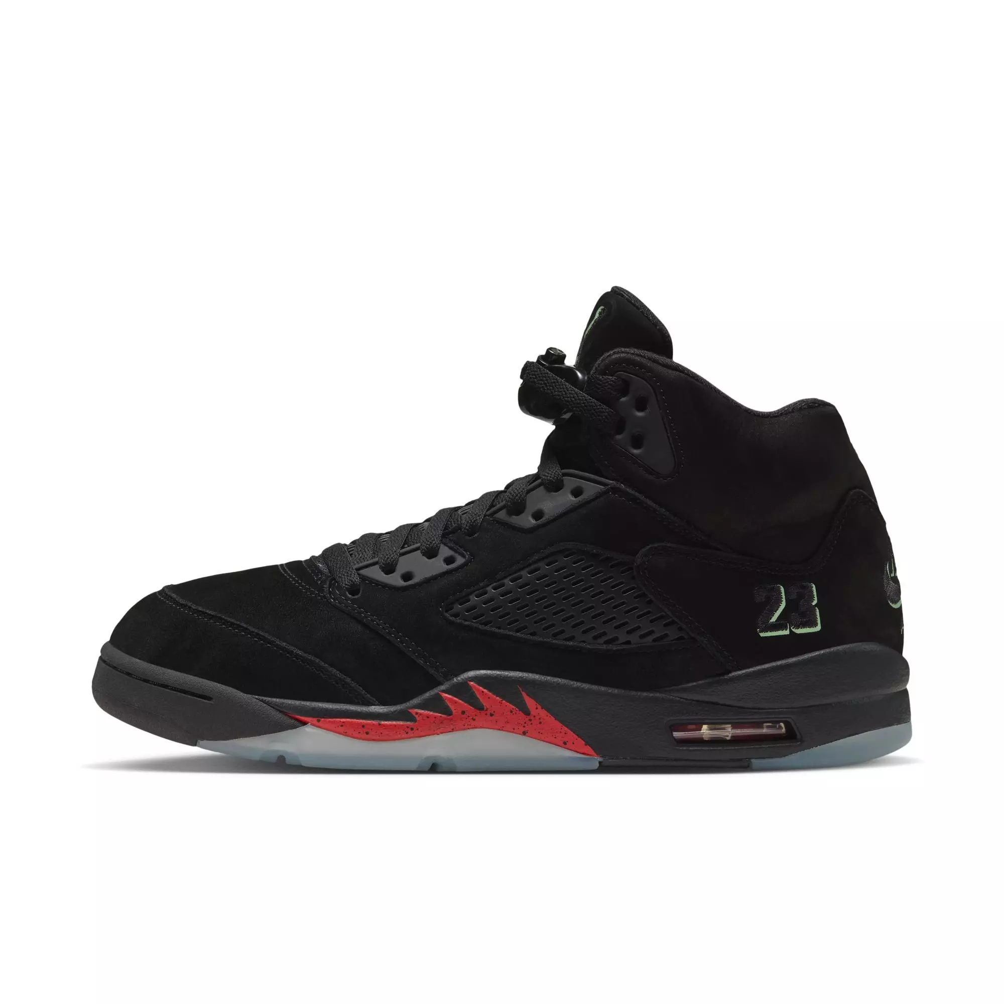 Jordan 5 Retro "Halloween" Men's Shoe - BLACK/PICANTE RED/GLOW N THE DARK
